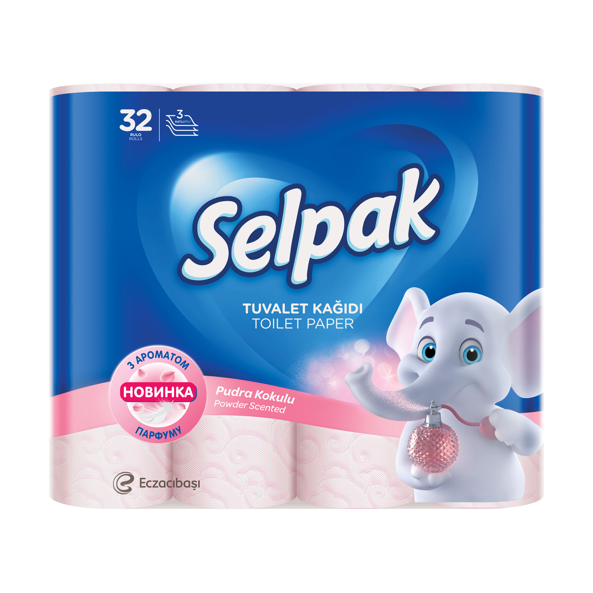 Олеся Туалетная бумага Selpak Perfumed розовая, 3-слойная, 150 отрывов, 32 рулона photo