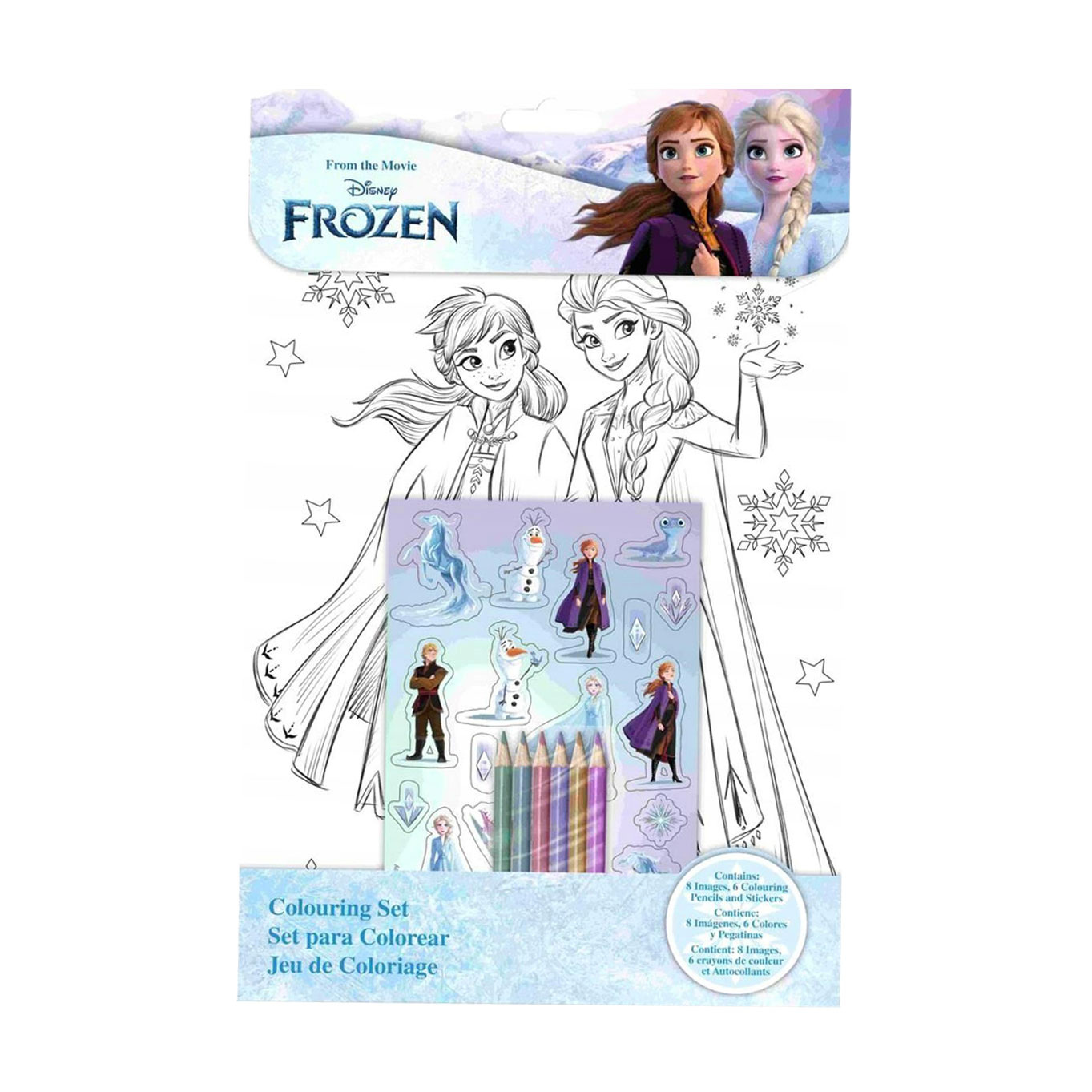 Оксана С. Набор для рисования Kids Licensing Frozen Sticker Colouring Set, от 3 лет (FR50022) photo
