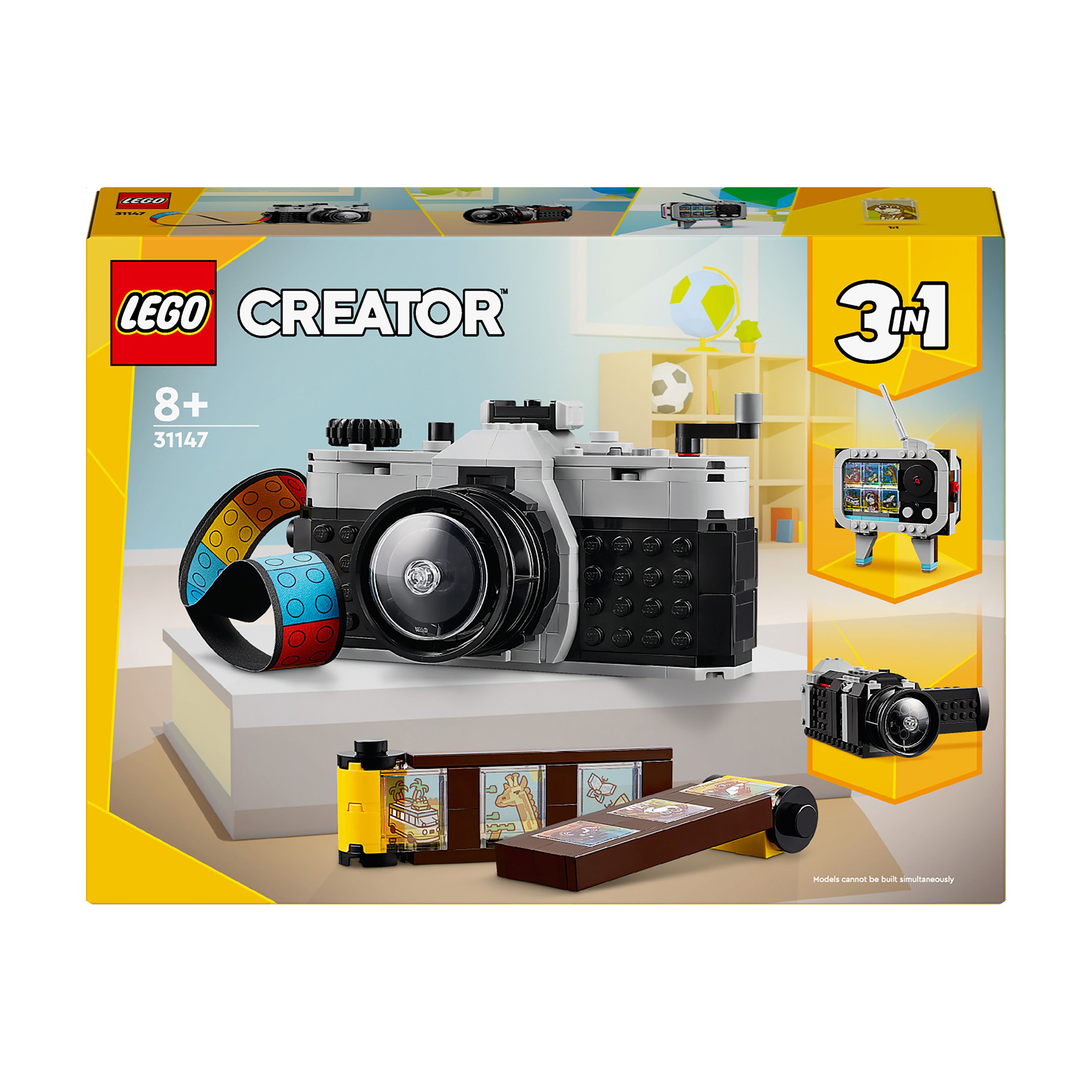 Марина Конструктор 3 в 1 LEGO Creator Ретро фотокамера, 261 деталь, от 8 лет (31147) photo
