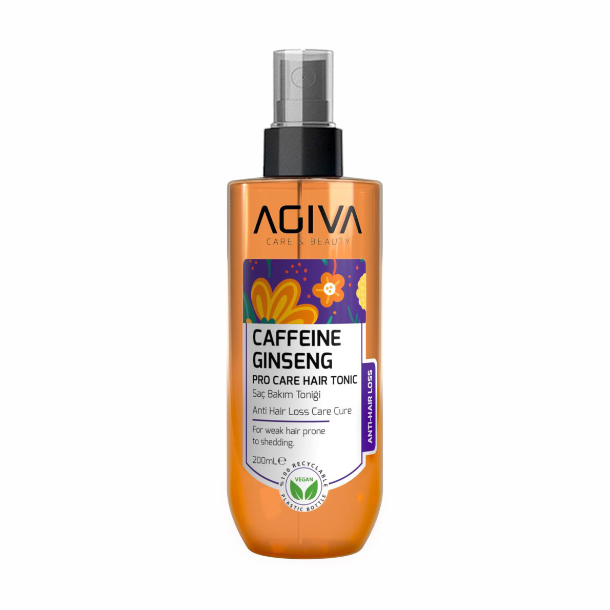 Мілагрес Тоник Agiva Caffeine Ginseng Pro Care Hair Tonic против выпадения волос, 200 мл photo