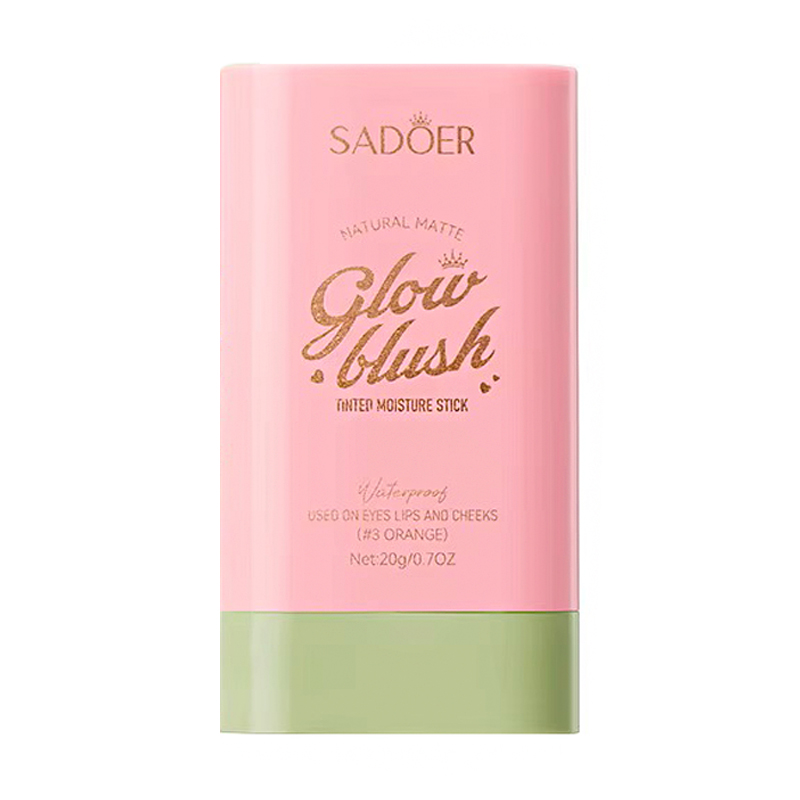 Ольга Румяна-стик для лица Sadoer Natural Matte Glow Blush Tinted Moisture Stick, 20 г photo