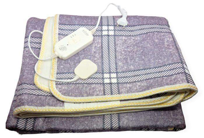 Ольга Электропростынь с подогревом с полиэстера Electric Blanket автоотключение 150*180 см Серый 120 Вт (1465827) photo