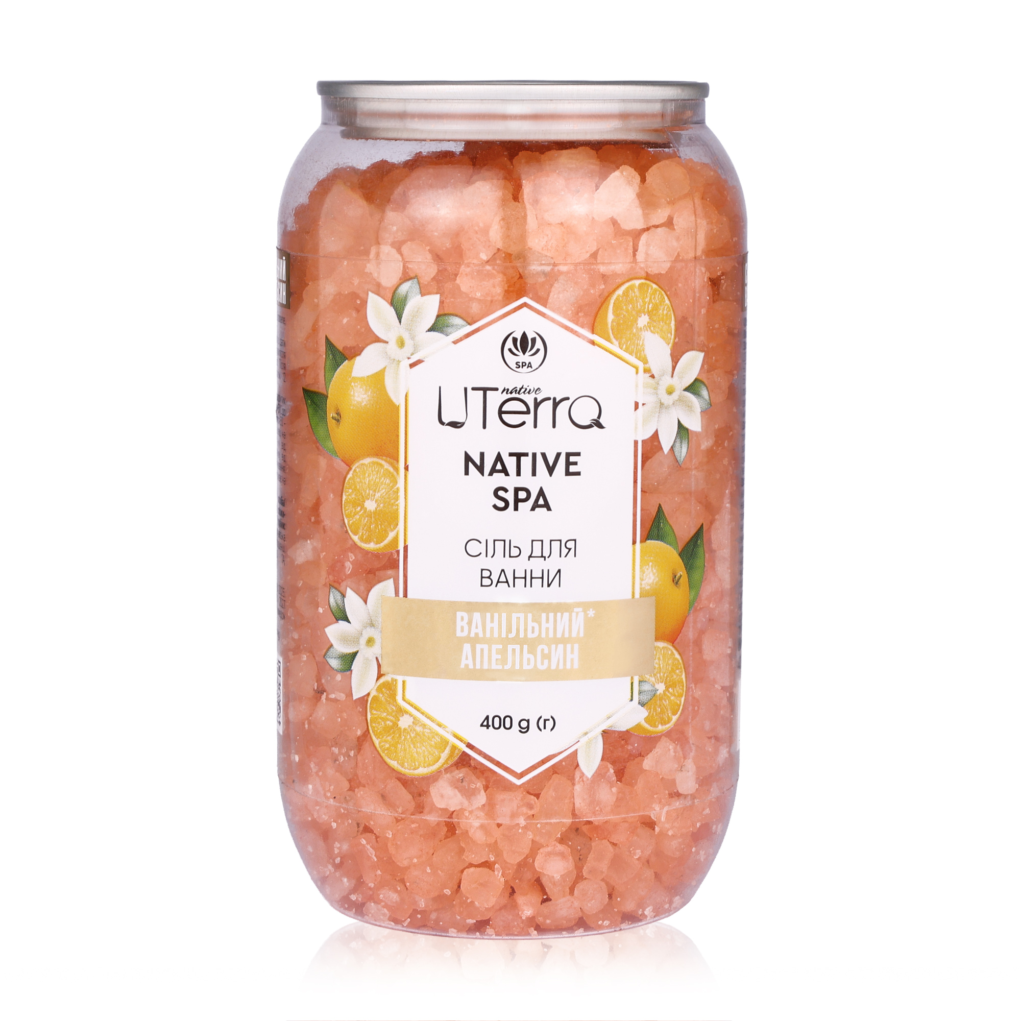 Наталія З. Соль для ванны Uterra Native Ванильный апельсин, 400 г photo