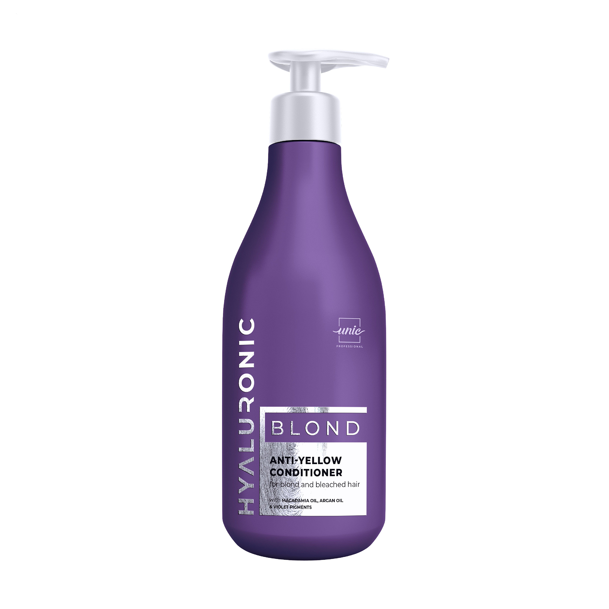 Ганна Ю. Кондиционер Unic Hyaluronic Blond Anti-Yellow Conditioner для светлых и обесцвеченных волос, 500 мл photo