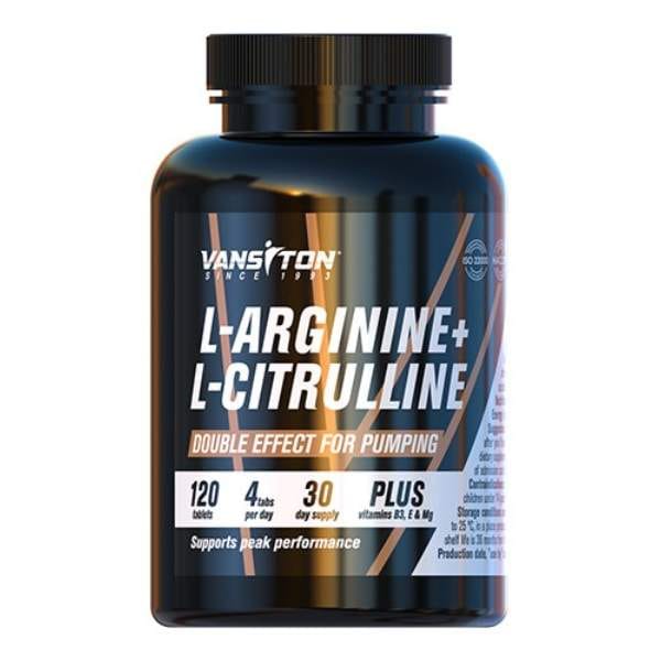 Володимир Ф. Аминокомплекс для спорта Vansiton L-Arginine + L-Citrulline 120 Tabs (1580494) photo