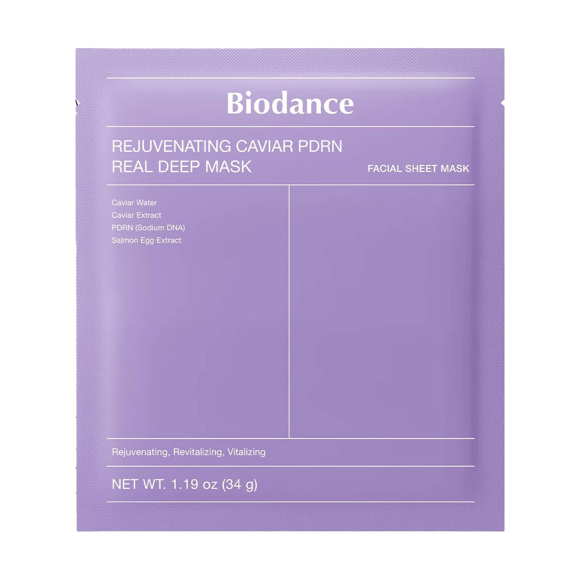 Омолаживающая гидрогелевая маска для лица Biodance Rejuvenating