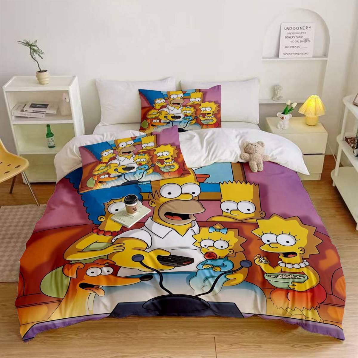 Постільна білизна 3D полуторна з мікросатину The Simpsons 31707 150х215 ...