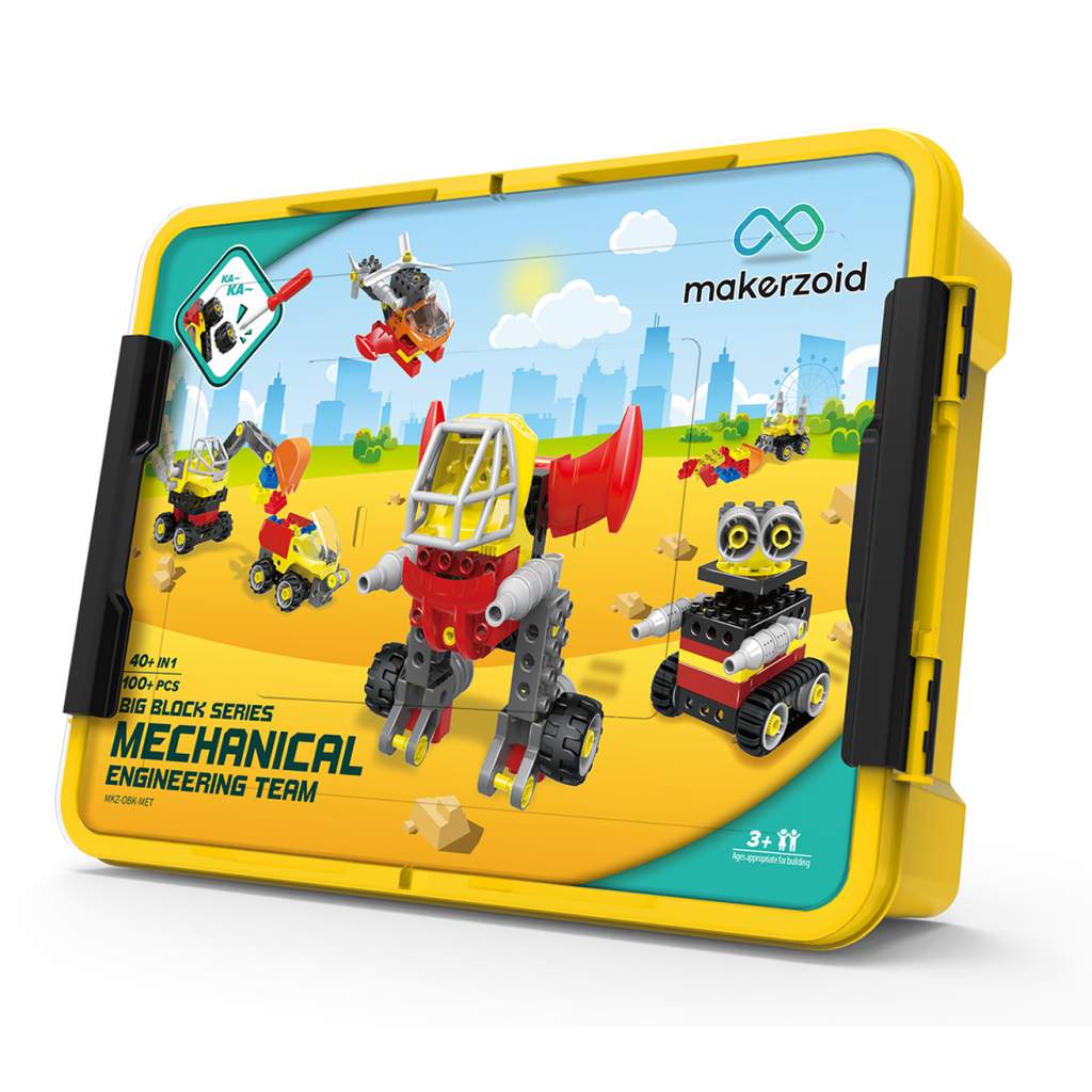 Конструктор Makerzoid Big Building Blocks-Mechanical Engineering Team ...