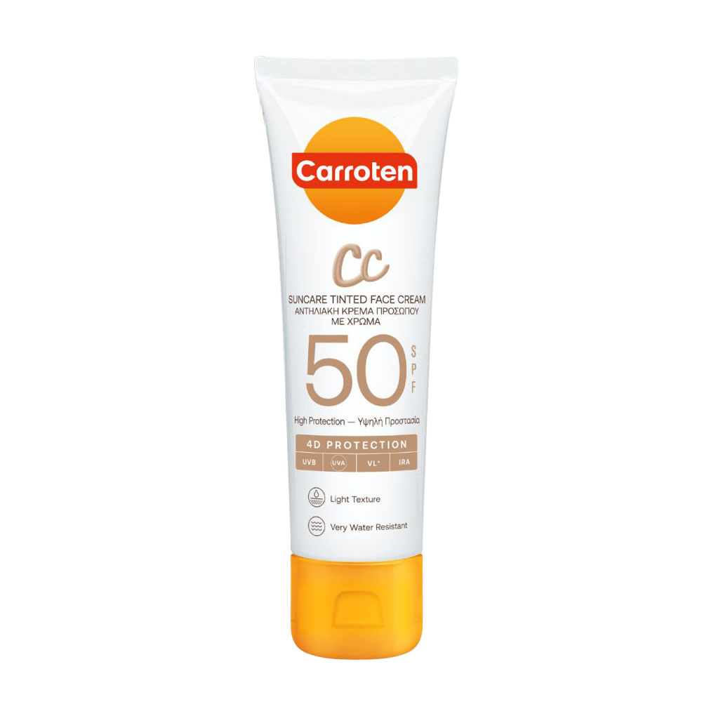 Наталія Солнцезащитный CC-крем для лица Carroten CC Suncare Tinted Face Cream, SPF 50, 50 мл photo