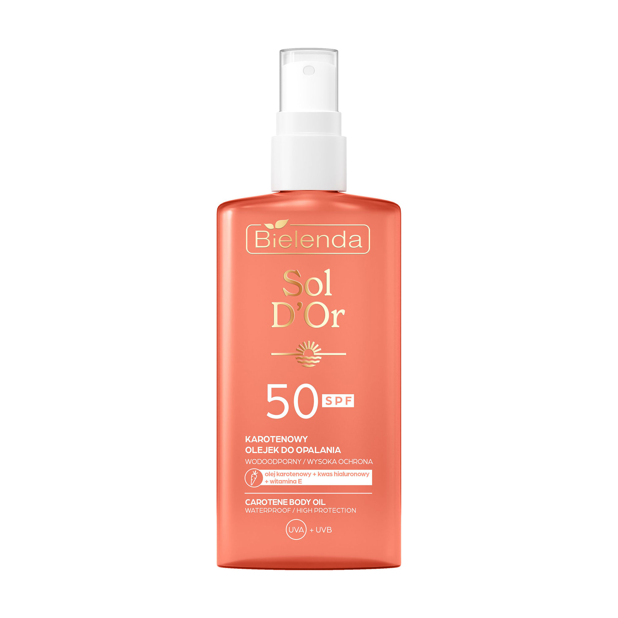 Тетяна Каротиновое солнцезащитное масло для тела Bielenda Sol D'Or Carotene Body Oil SPF 50, 150 мл photo