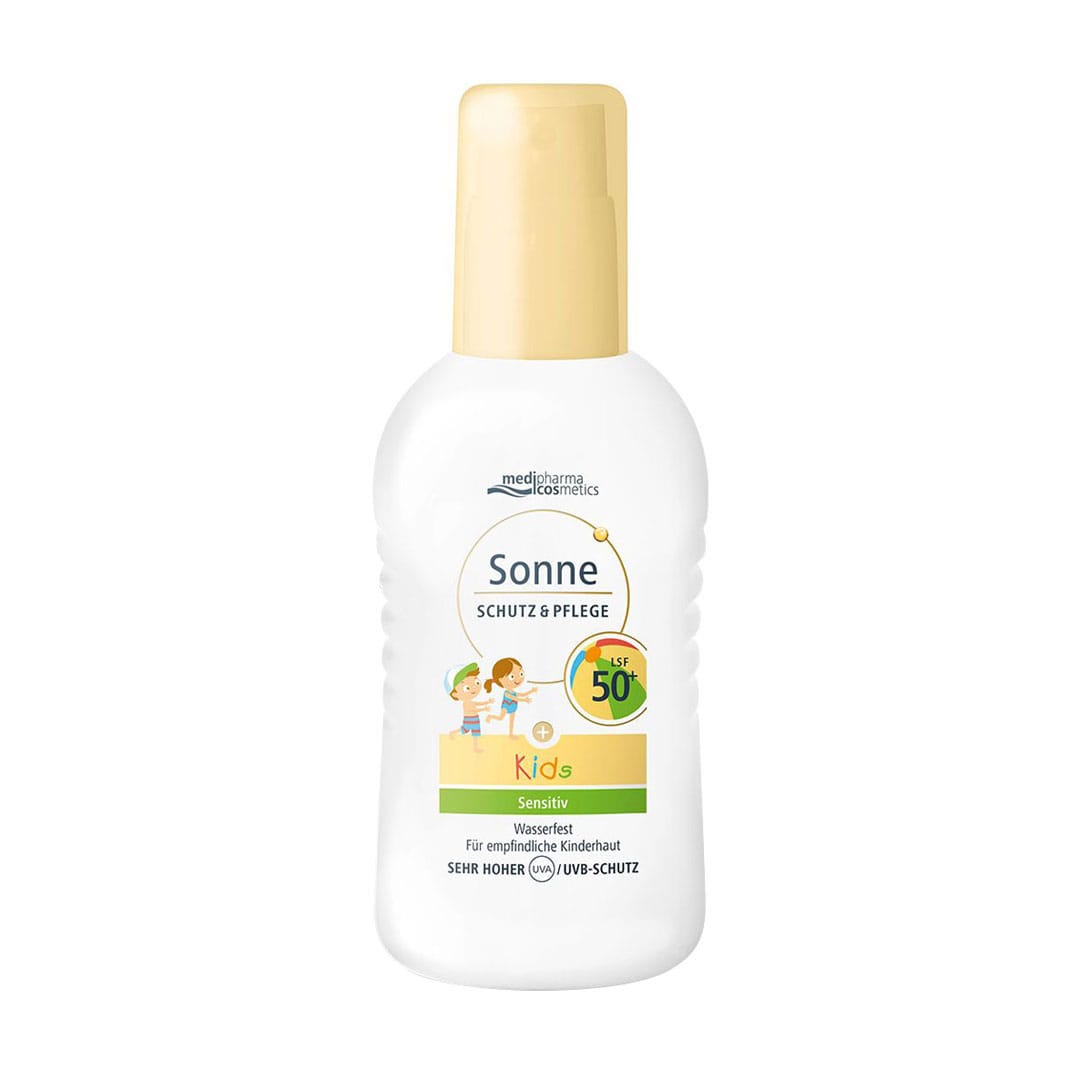 Олена Дитячий сонцезахисний водостійкий спрей-емульсія для тіла Sonne Kids Sensitiv, SPF 50+, 200 мл photo