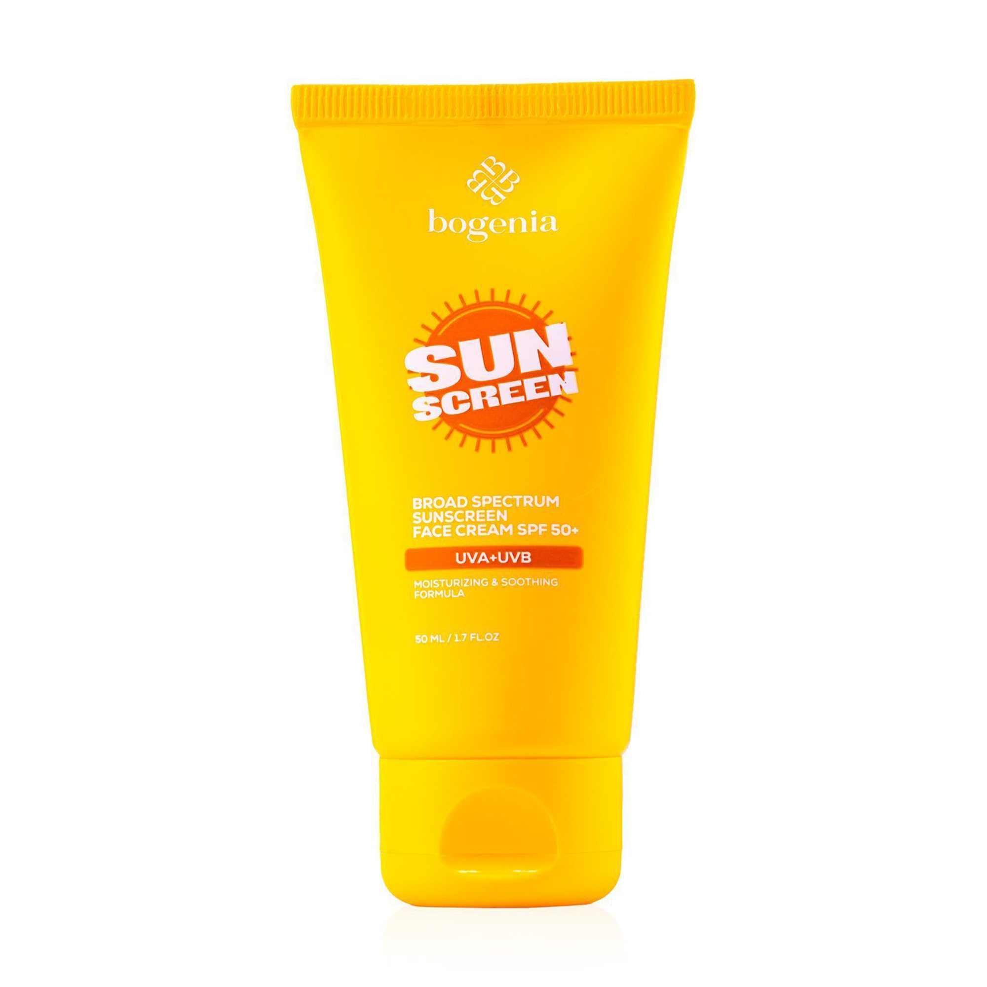 Віка Солнцезащитный крем для лица Bogenia Sunscreeen Face Cream SPF 50+ BG463, 50 мл photo