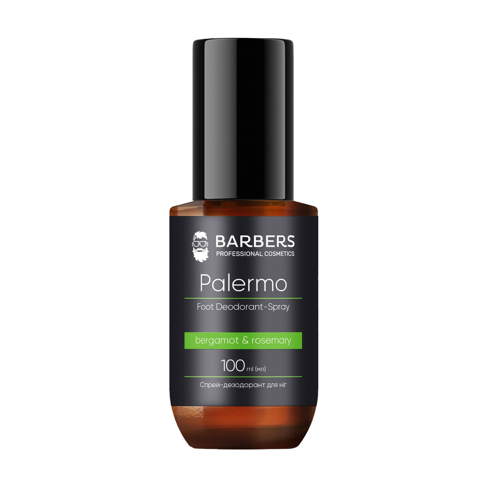 Женя Спрей-дезодорант для ног Barbers Palermo Foot Deodorant-Spray, 100 мл photo