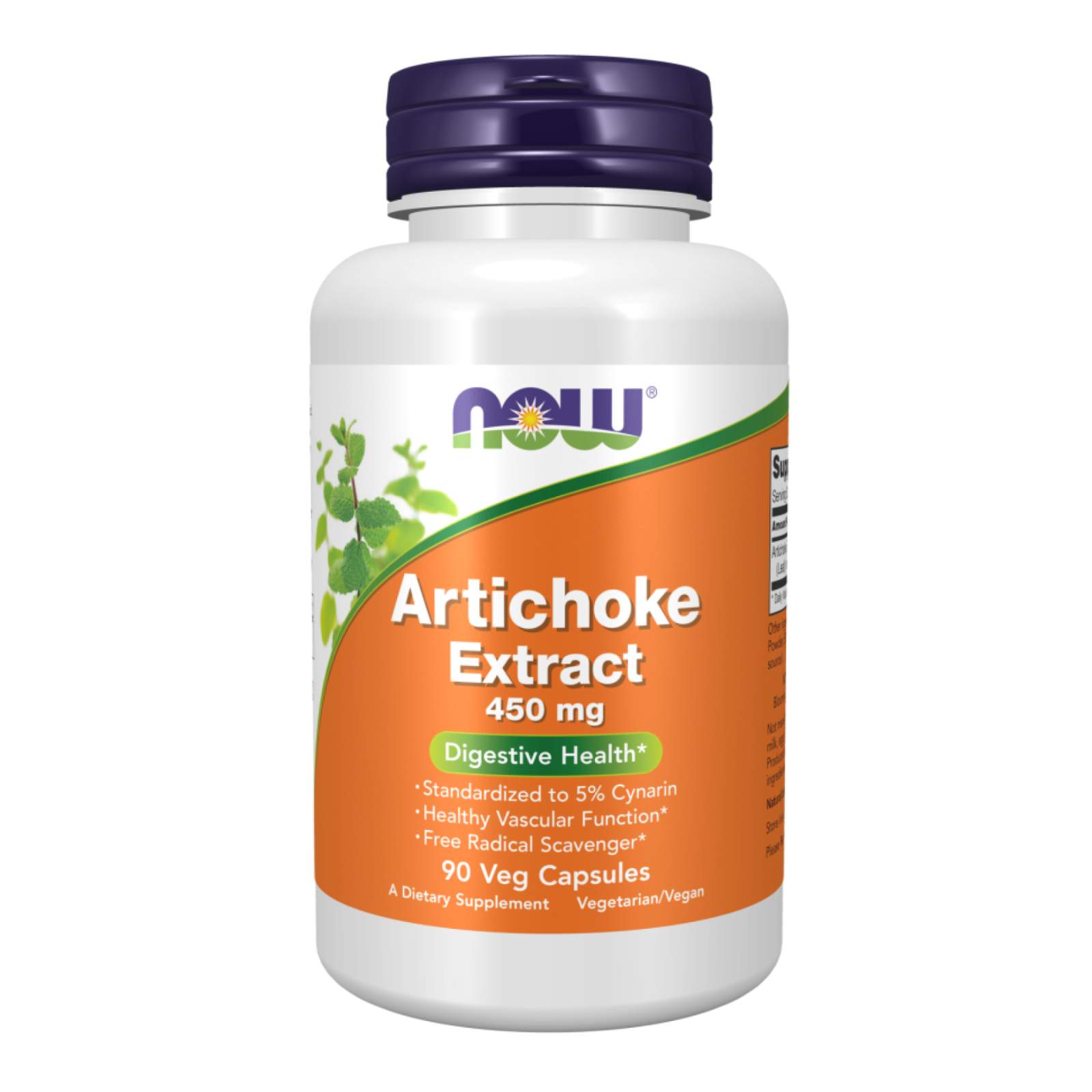 Екстракт артишоку Now Foods 450 мг 90 капсул рослинна формула (550596 ...