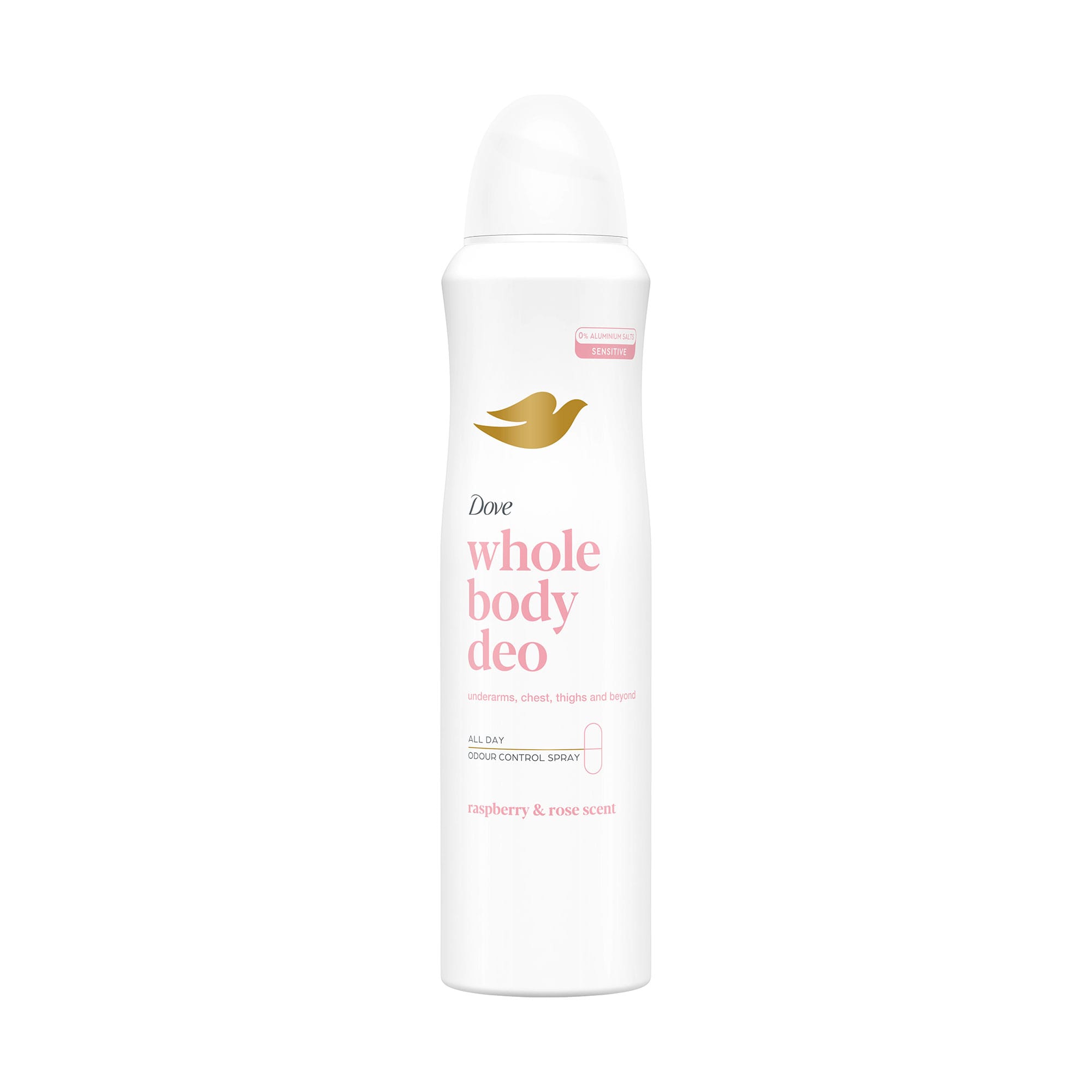 Аліна Дезодорант-аэрозоль для всего тела Dove Whole Body Deo с ароматом малины и розы, 150 мл photo