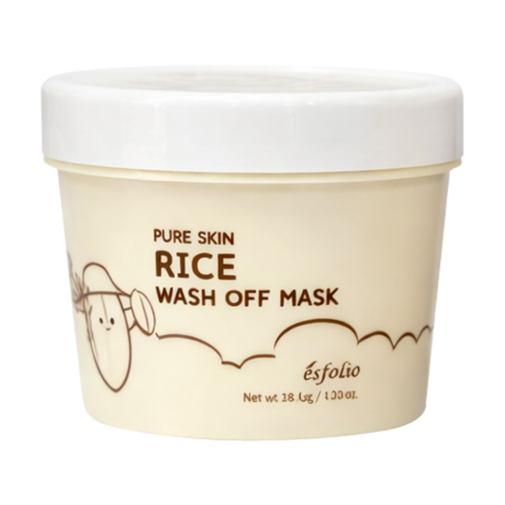 Змивна маска для обличчя Esfolio Pure Skin Rice Wash Off Mask з