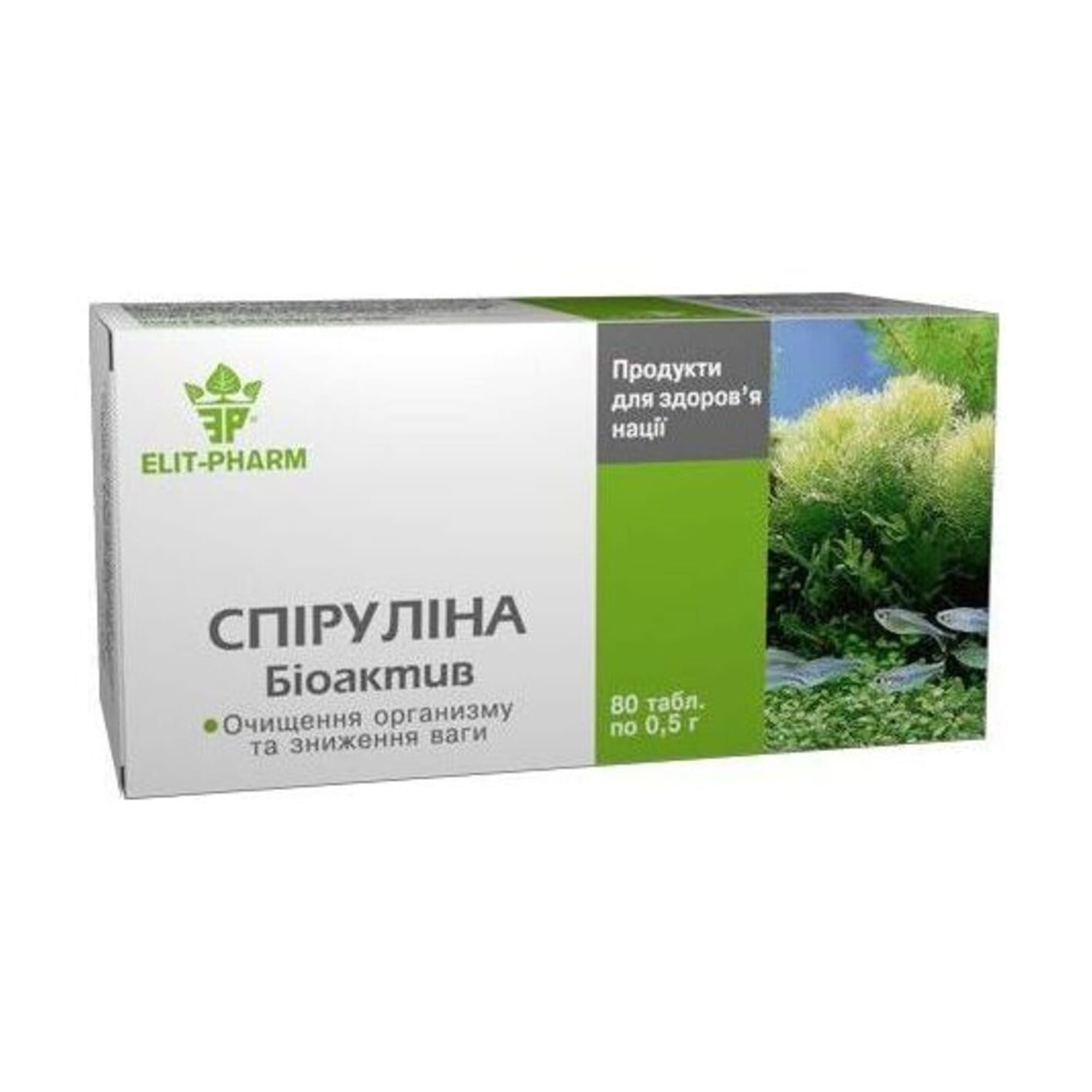 Ганна Н. Спирулина биоактив Elit-Pharm, 80 таблеток photo