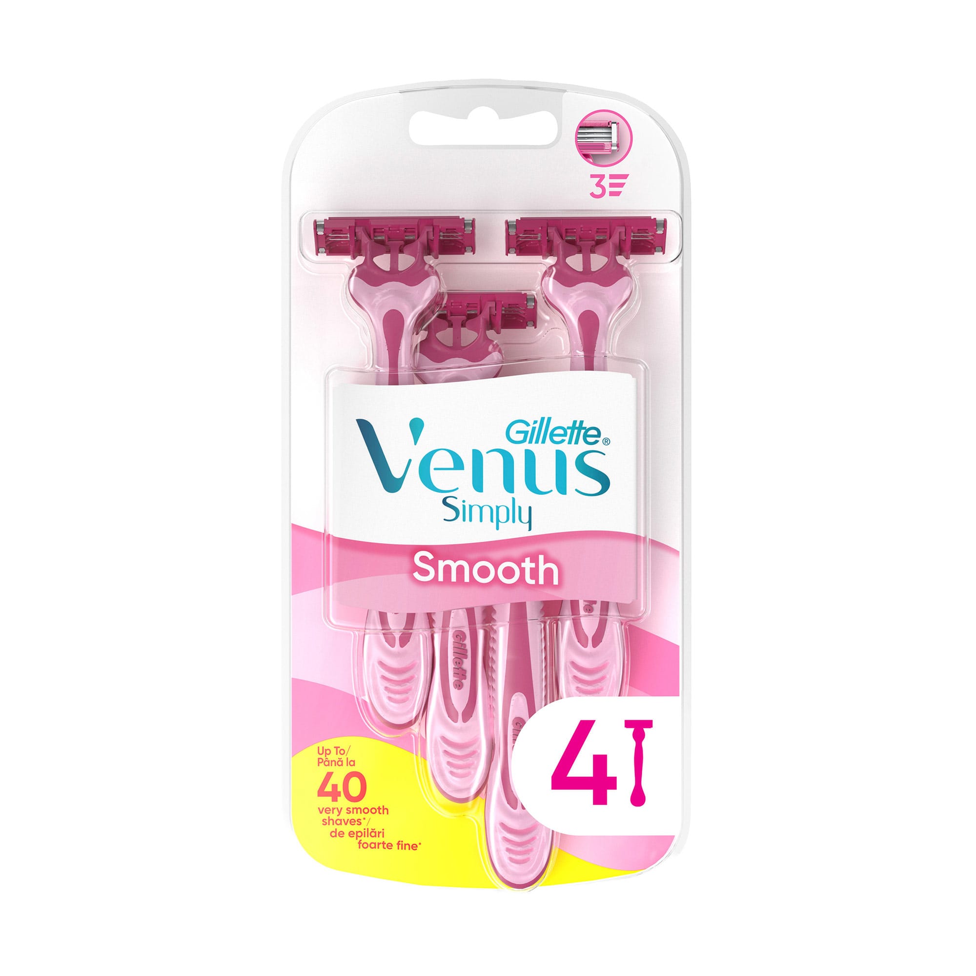 Станок Gillette Simply Venus 3 женский одноразовый 4 шт - купить