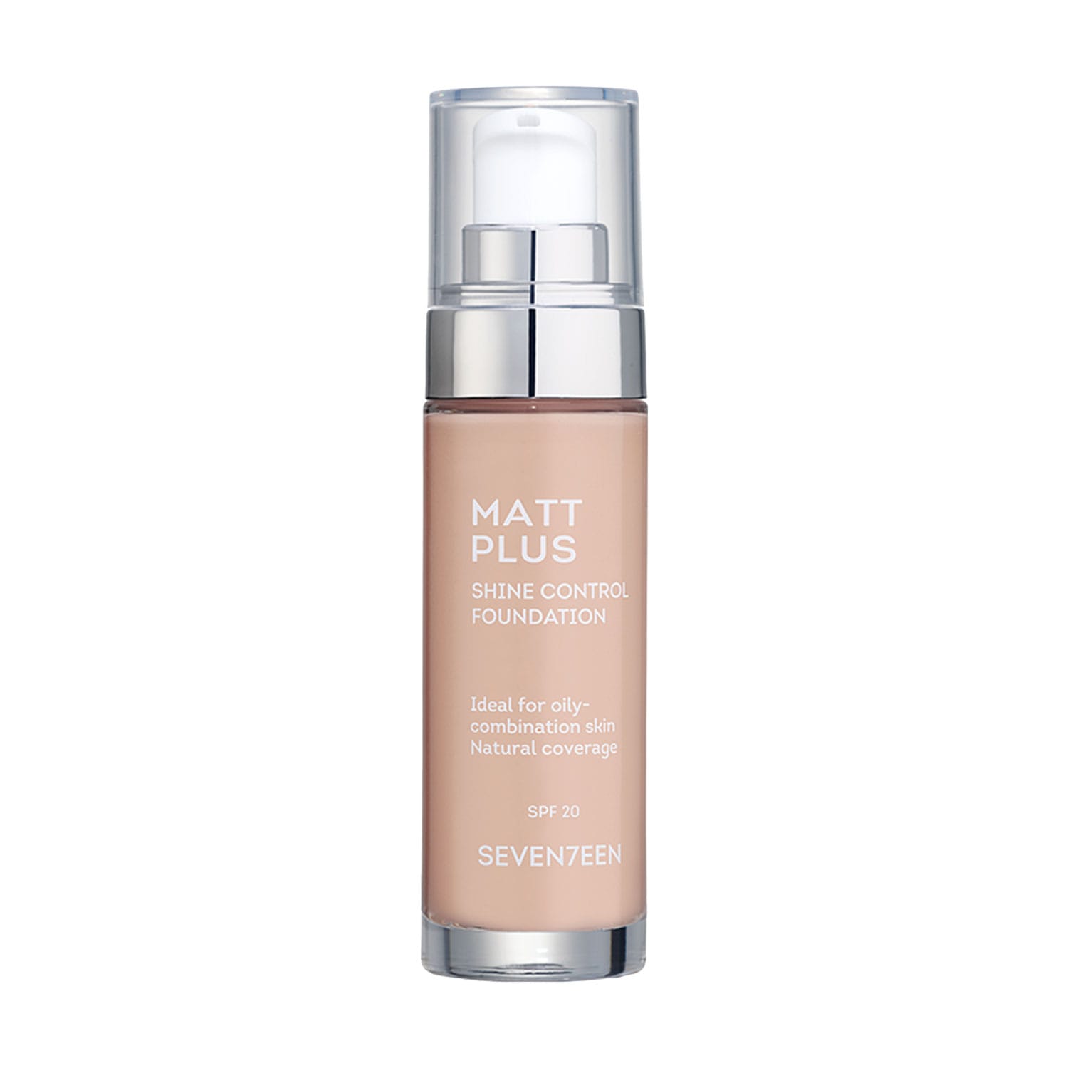 Тональний крем Seventeen MATT PLUS з дозатором - купити в інтернет