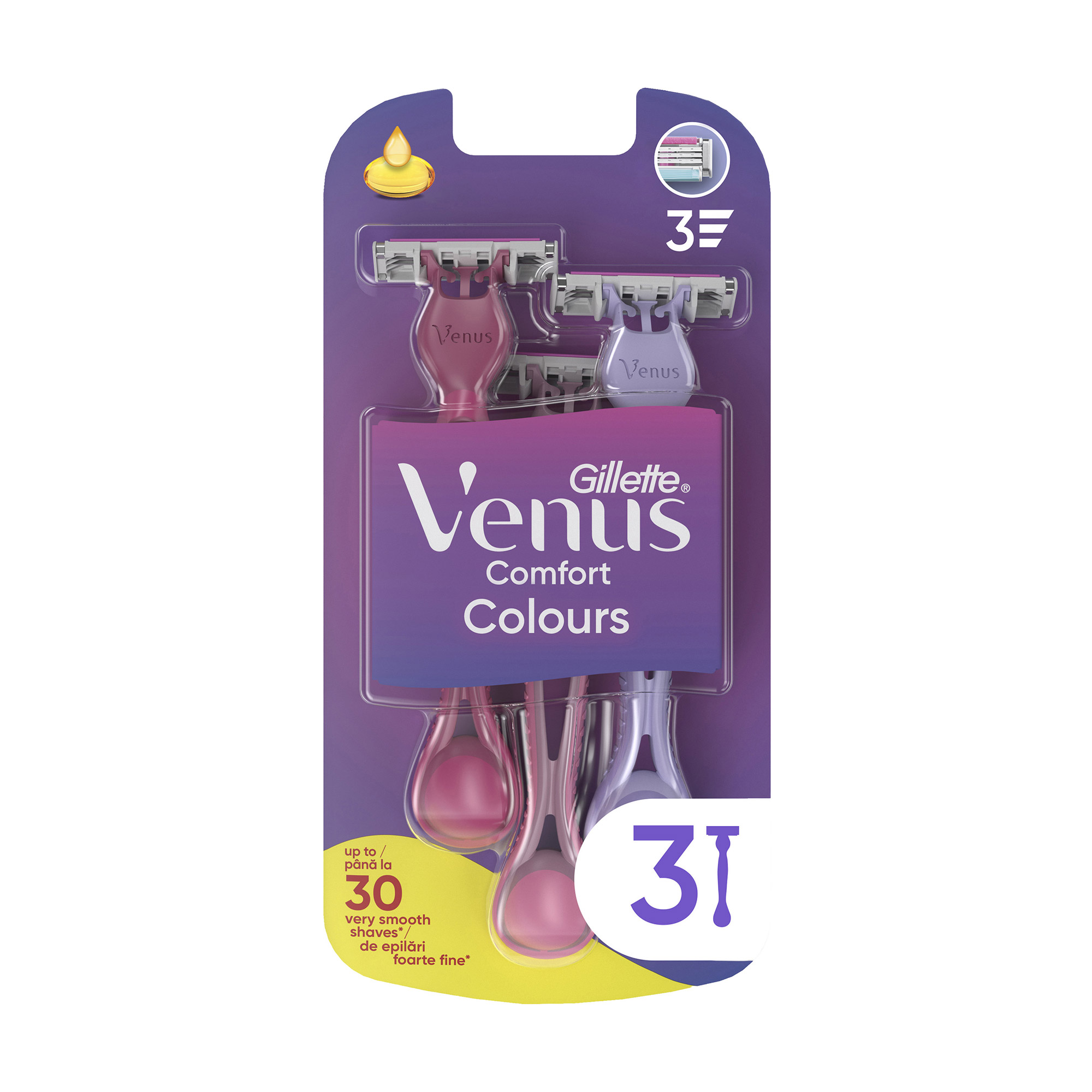 Станок Gillette Simply Venus 3 женский одноразовый 3шт - купить в