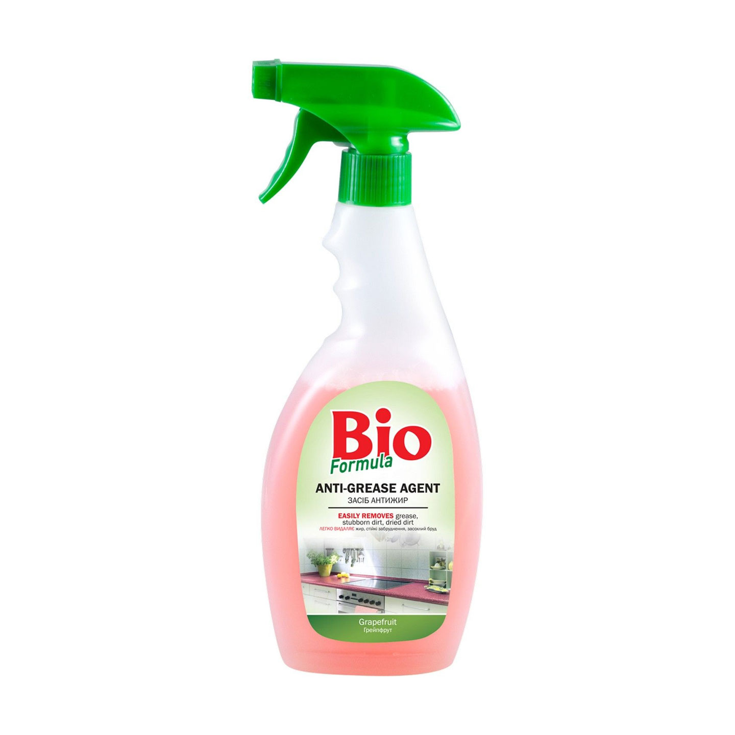 Юлія Средство для уборки кухни Bio Formula Антижир Грейпфрут, 500 мл photo
