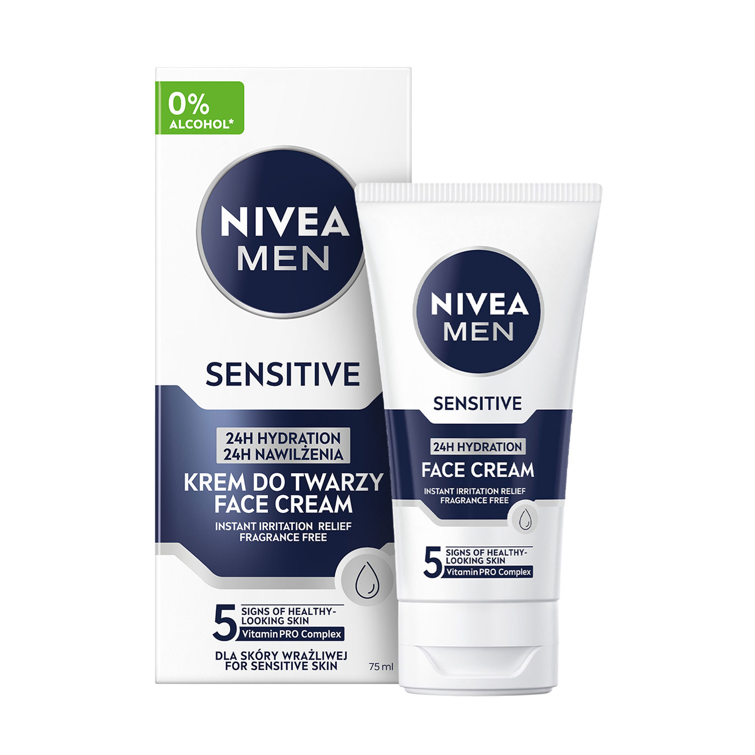 Олег П. Увлажняющий крем после бритья NIVEA MEN для чувствительной кожи, 75 мл photo