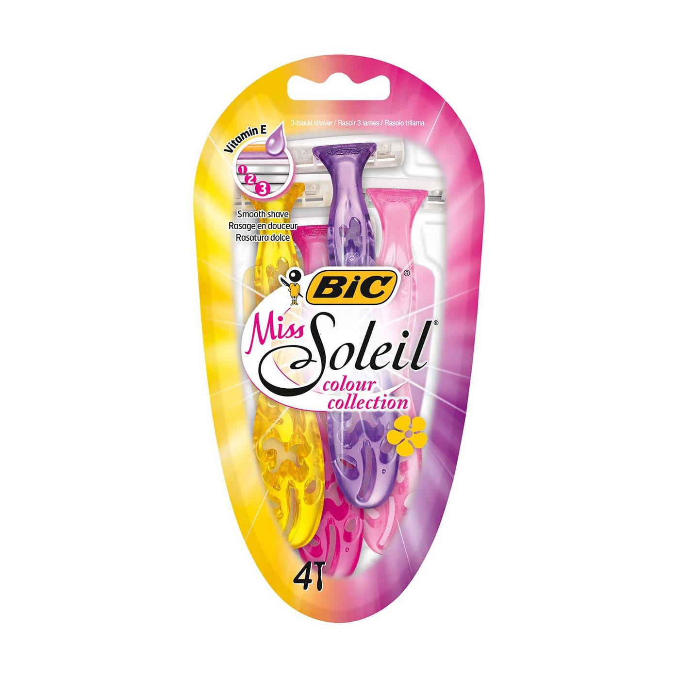 Поліна Набор женских бритв BIC Miss Soleil без сменных картриджей, 4 шт photo