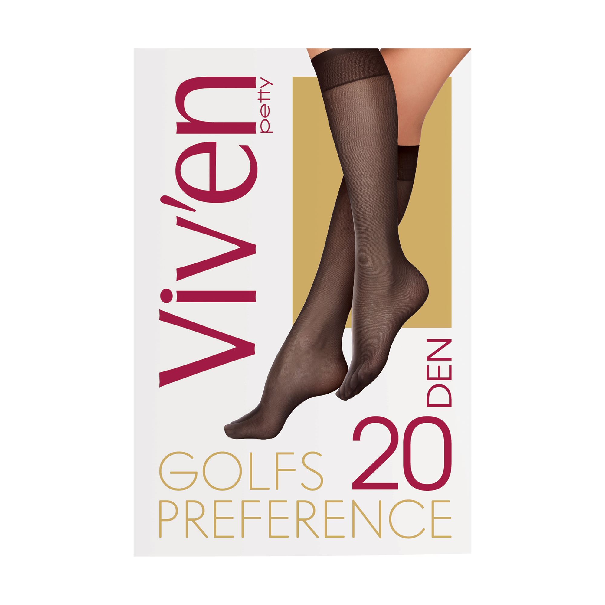 валентина Гольфы женские Viv'en petty Preference Golfs, 20 DEN, 2 пары photo