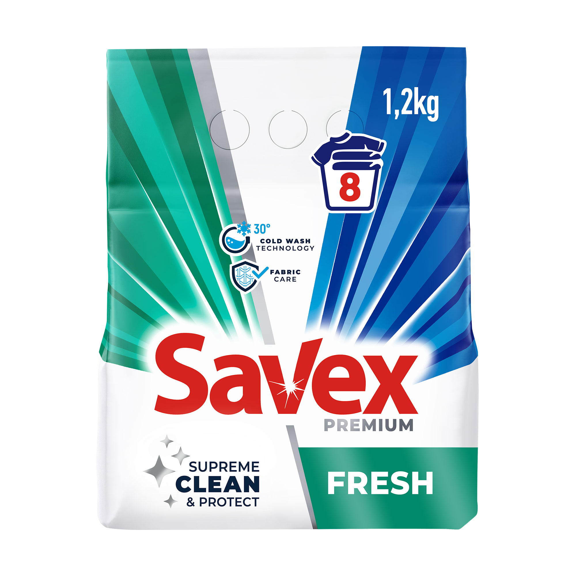 Пральний порошок Savex Parfum Lock 2in1 Fresh Standard автомат, 8