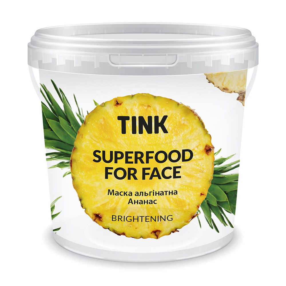 Оля З. Альгінатна маска для обличчя Tink SuperFood For Face Alginate Mask Ананас, освітлювальна, 15 г photo