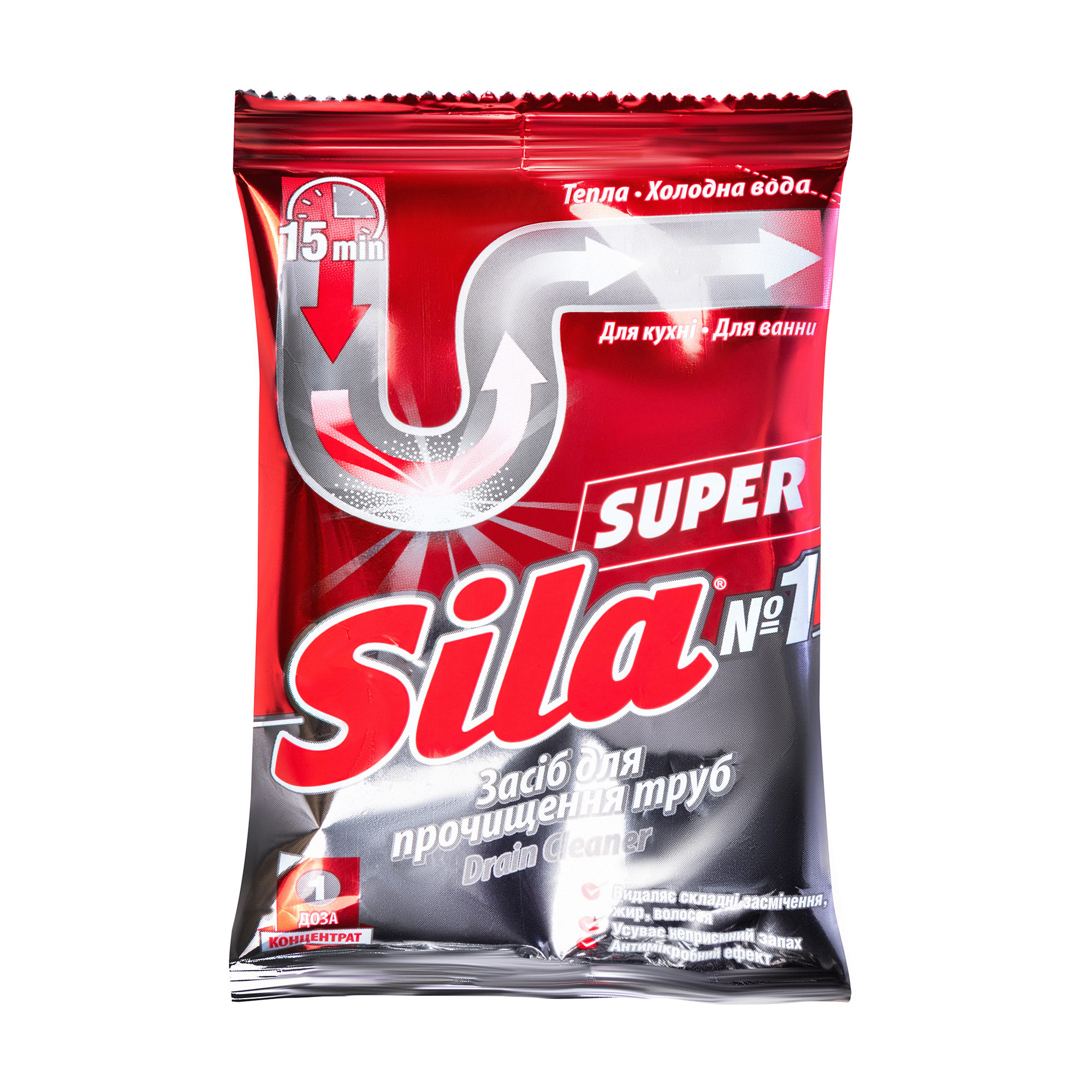 Анастасия Я. Гранулы для прочистки труб Sila Super, 70 г photo
