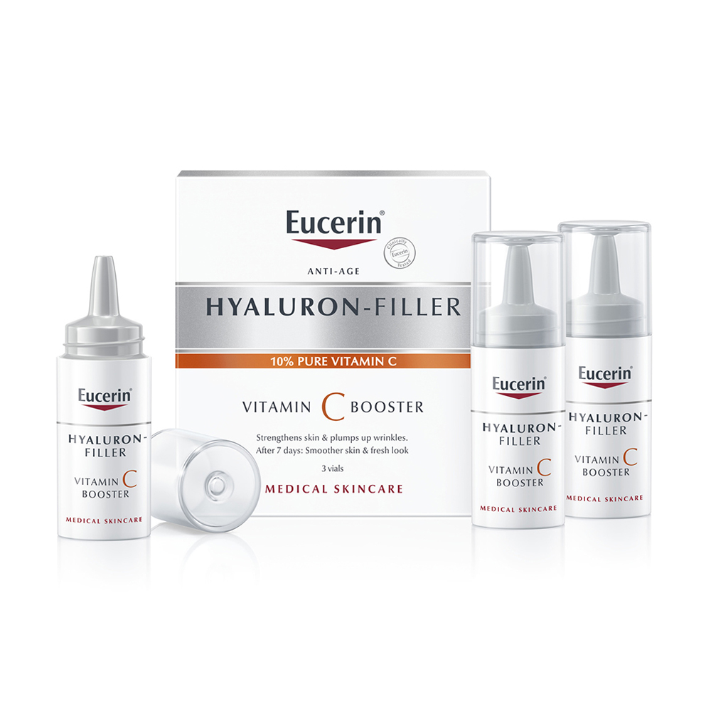 АлександраЛея Р. Бустер для лица Eucerin Hyaluron-Filler с витамином С, 3 * 8 мл photo