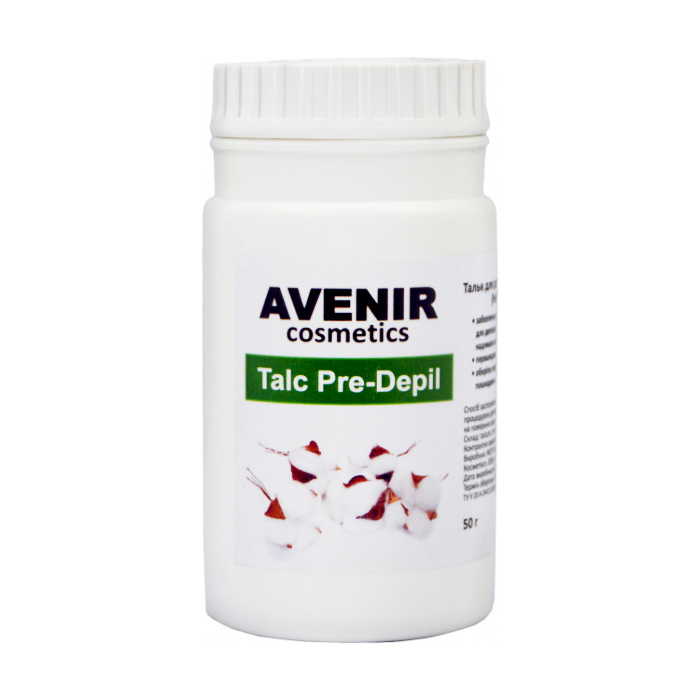 Оксана П. Тальк для депиляции и шугаринга Avenir Cosmetics Talc Pre-Depil нейтральный, 50 г photo