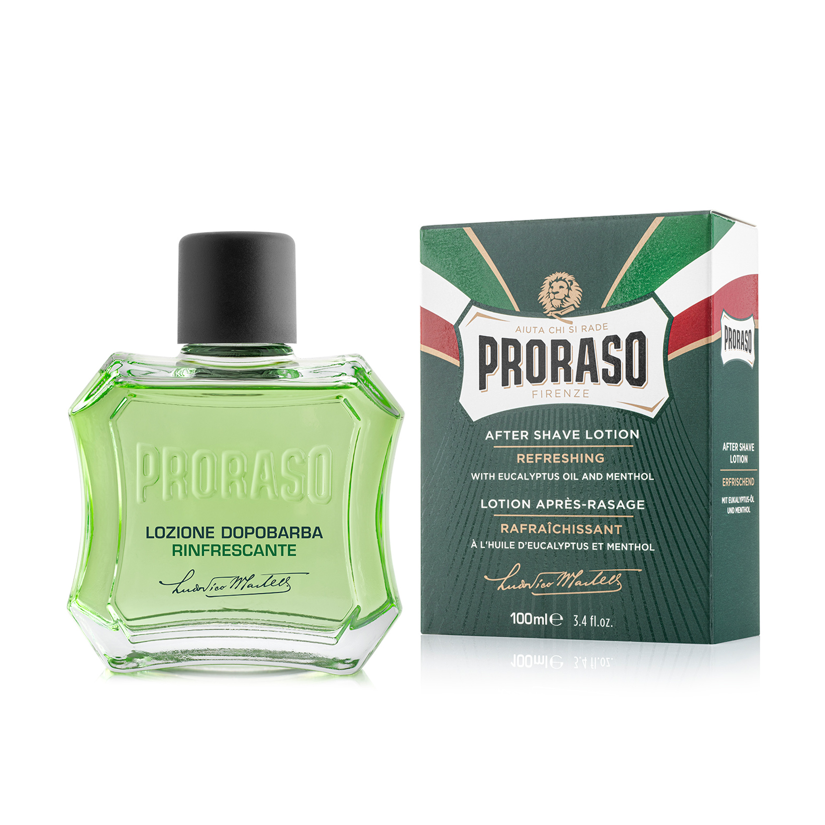 Віктор Мужской освежающий и тонизирующий лосьон после бритья Proraso After Shave Lotion с экстрактом эвкалипта и ментолом, 100 мл photo