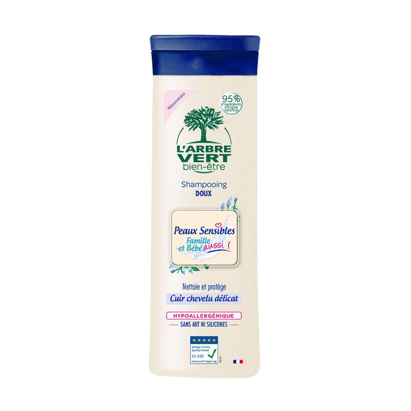Ірина Б. Гипоаллергенный шампунь для волос L'Arbre Vert Sensitive Shampoo Для всей семьи, с экстрактом мигдаля, 250 мл photo
