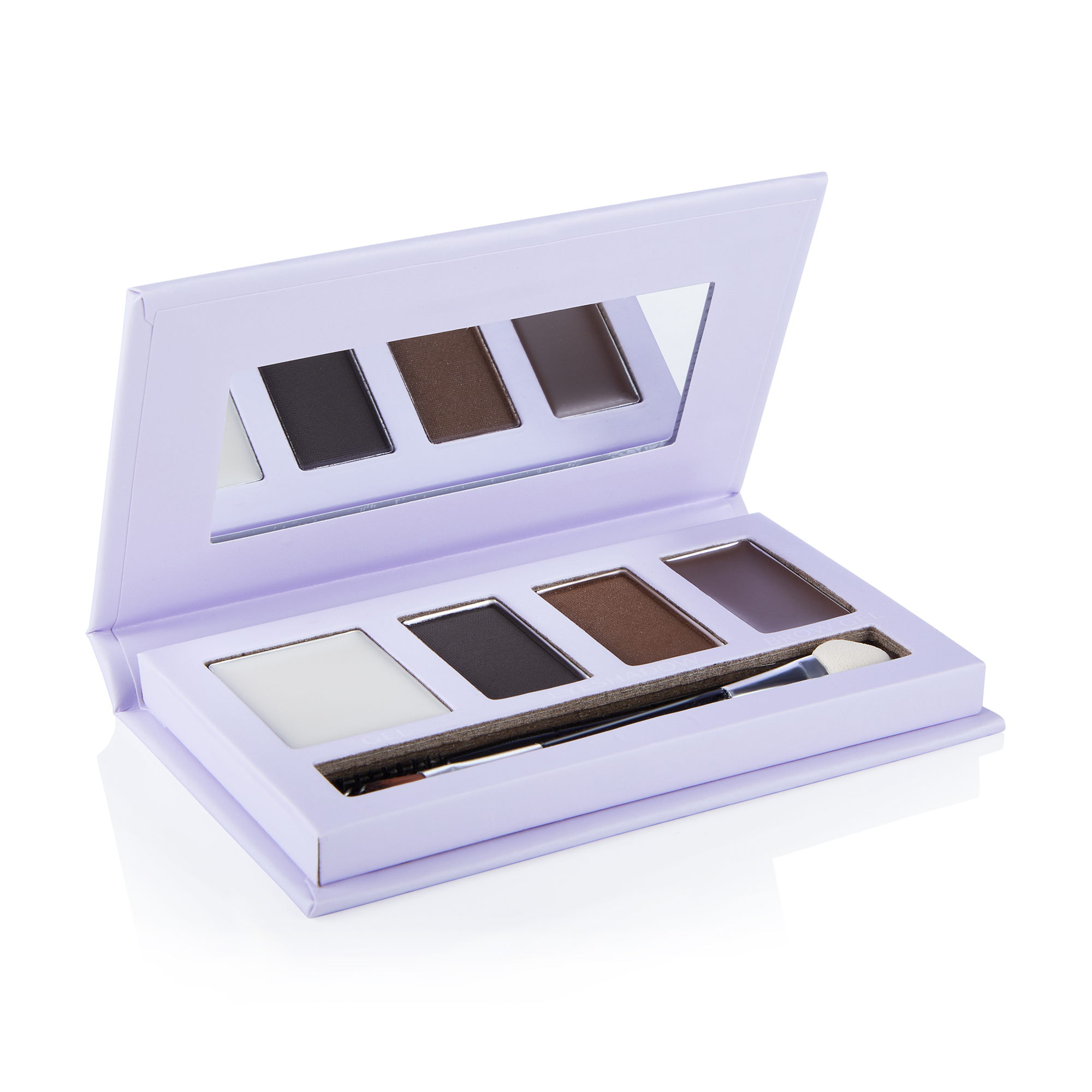 Роза М. Набор для бровей GlamBee Cool Brows Eyebrow Palette (тени, воск), 0.7 г photo