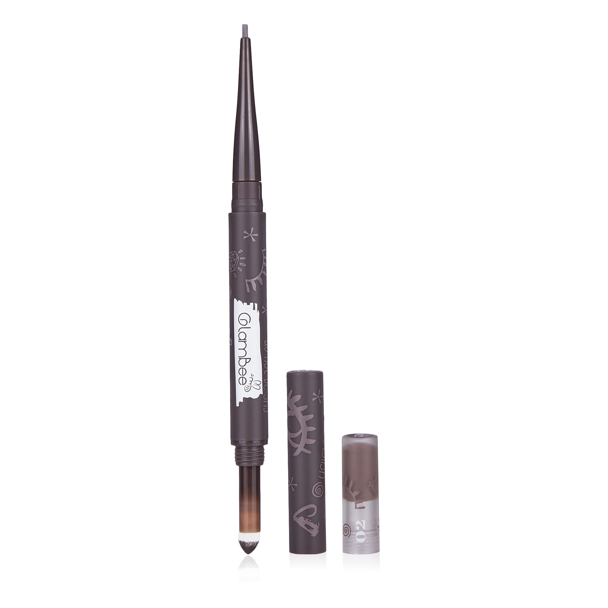Наталія М. Карандаш и гель для бровей GlamBee Brow Pencil & Gel, 0.6 г photo