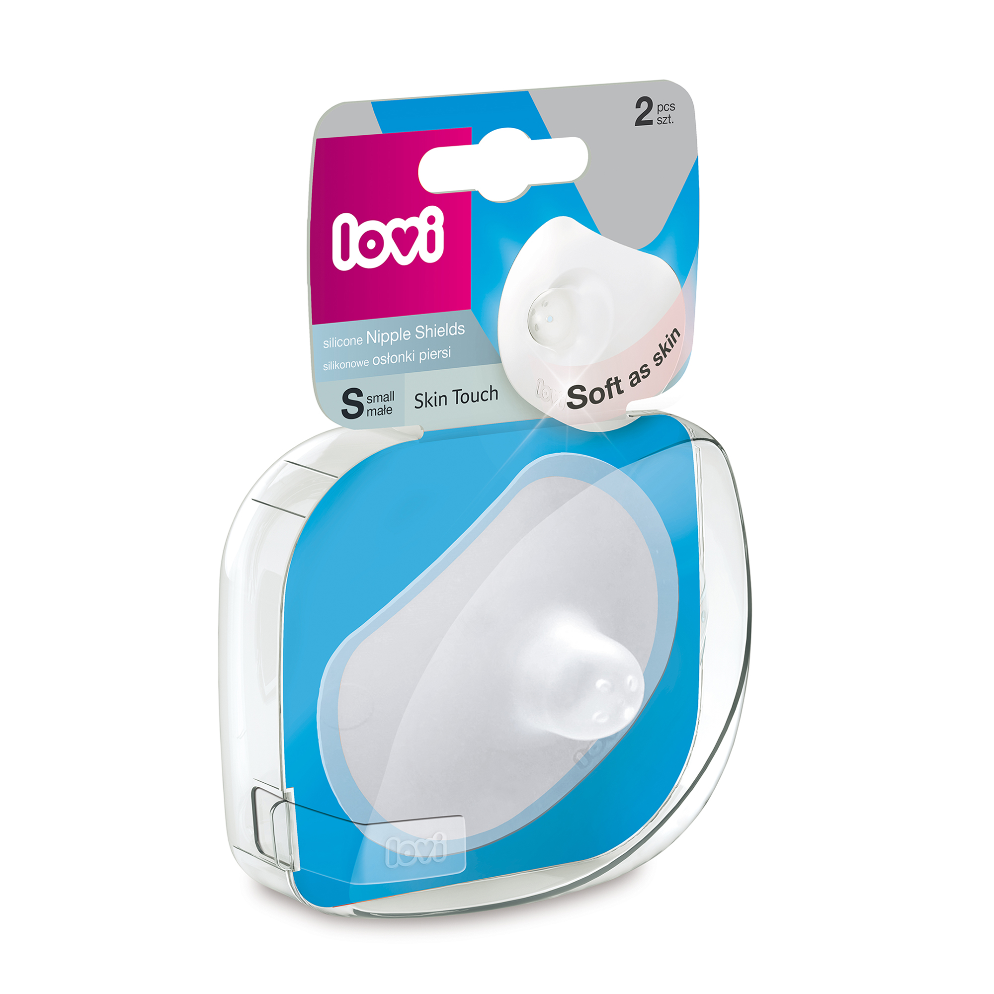 Вікторія Силиконовые накладки на соски Lovi Skin Touch размер S, 2 шт (5/605gb) photo