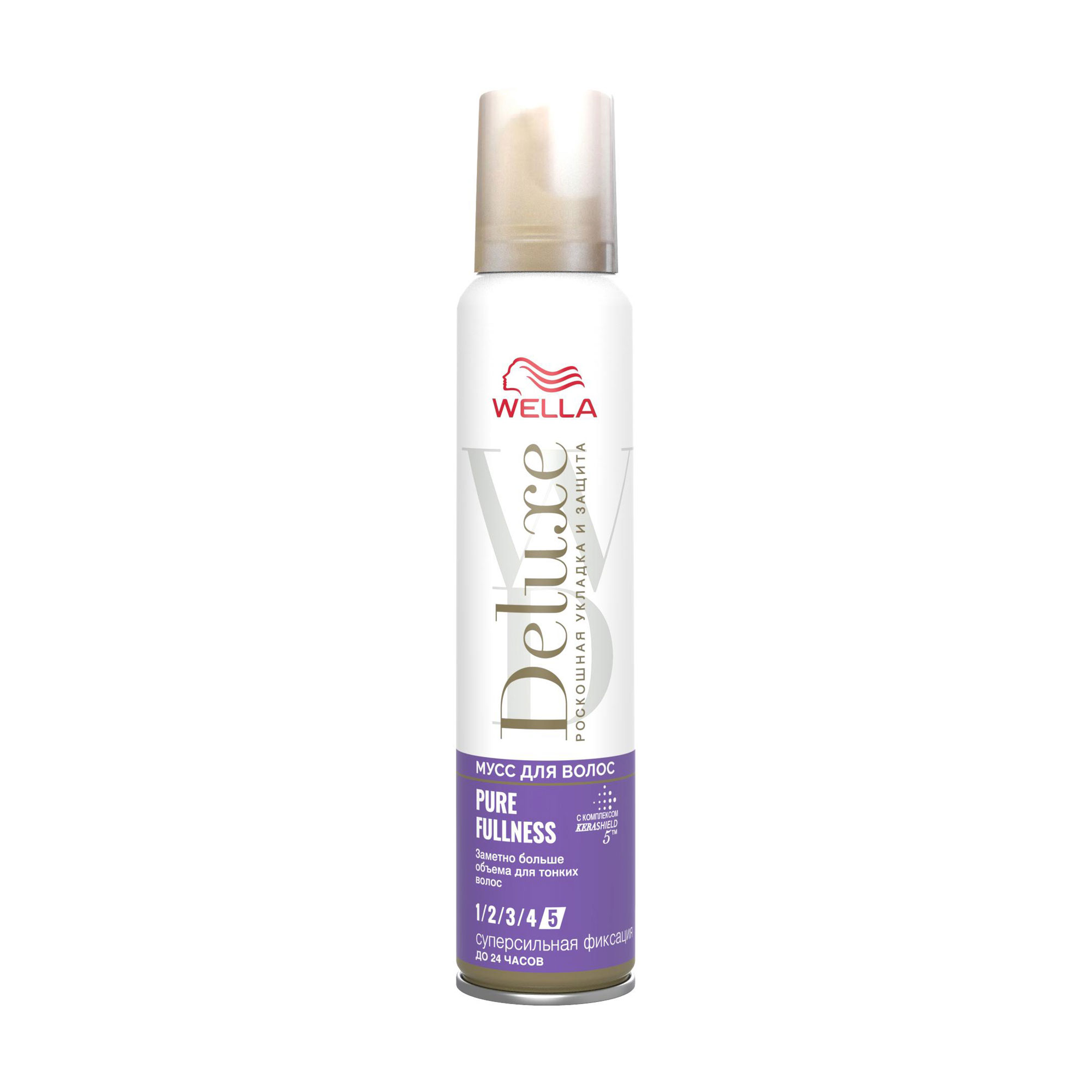 Владлена Мусс для тонких волос WELLA Deluxe Pure Fulness Объем, суперсильная фиксация, 200 мл photo