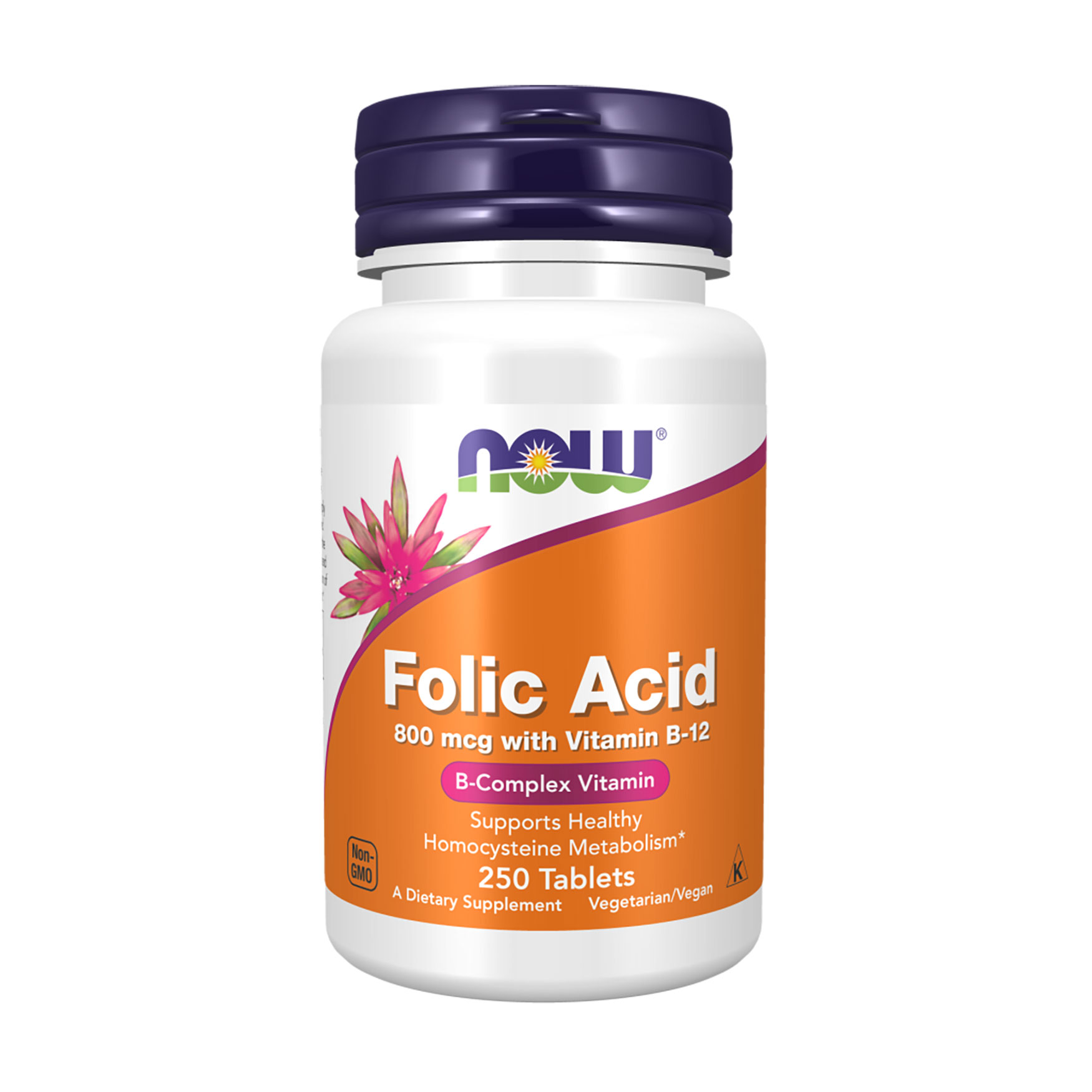Виктория К. Фолиевая кислота NOW foods Folic Acid 800 мкг, 250 таблеток photo