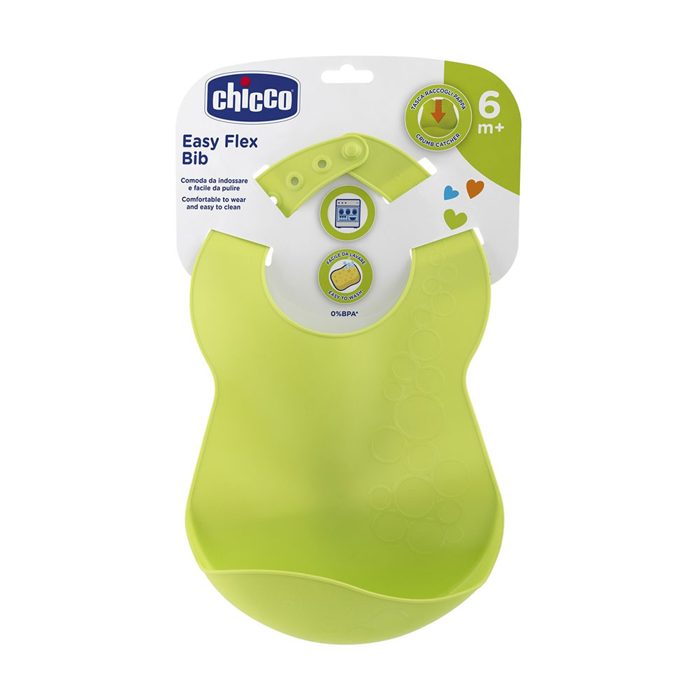 Оксана Слюнявчик Chicco Easy Flex от 6 мес, Зеленый, 1 шт (16302.30) photo