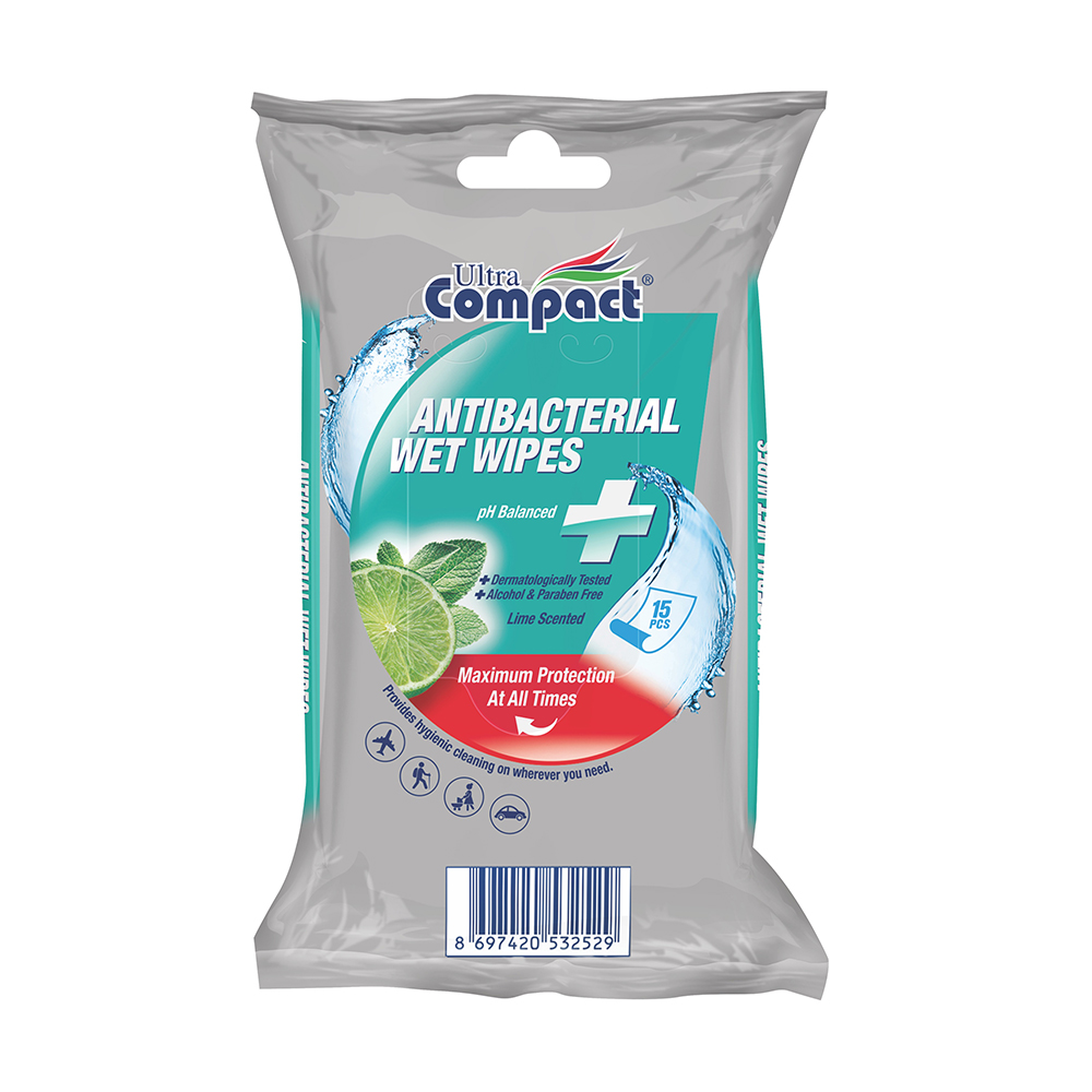 Вера Я. Влажные антибактериальные салфетки Ultra Compact Wet Wipes, 15 шт photo
