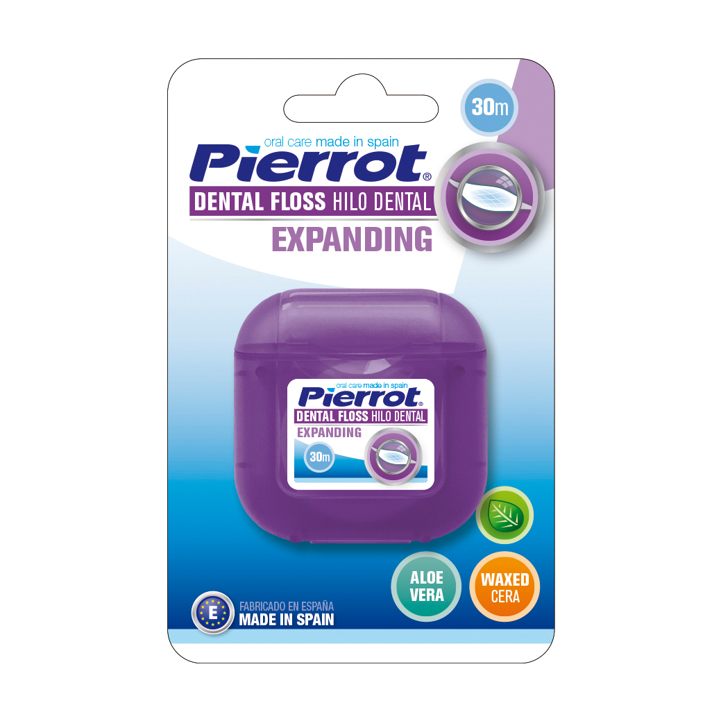 Альона Зубная нить расширяющаяся Pierrot Dental Floss Aloe Vera, 30 м photo