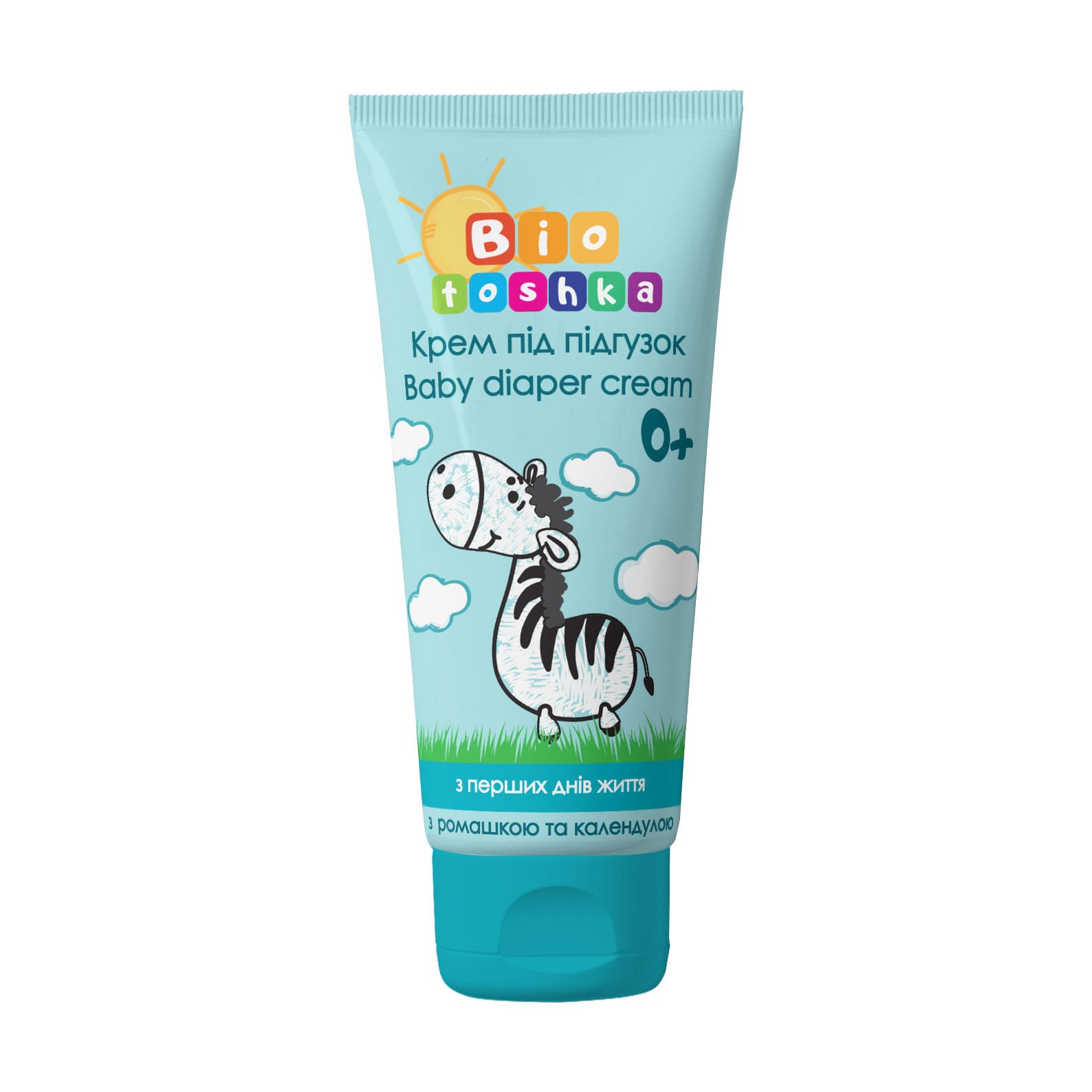 Маряна Детский крем-присыпка под подгузник Bioton Cosmetics Biotoshka Baby Diaper Cream с рождения, с экстрактом ромашки и календулы, 75 мл photo