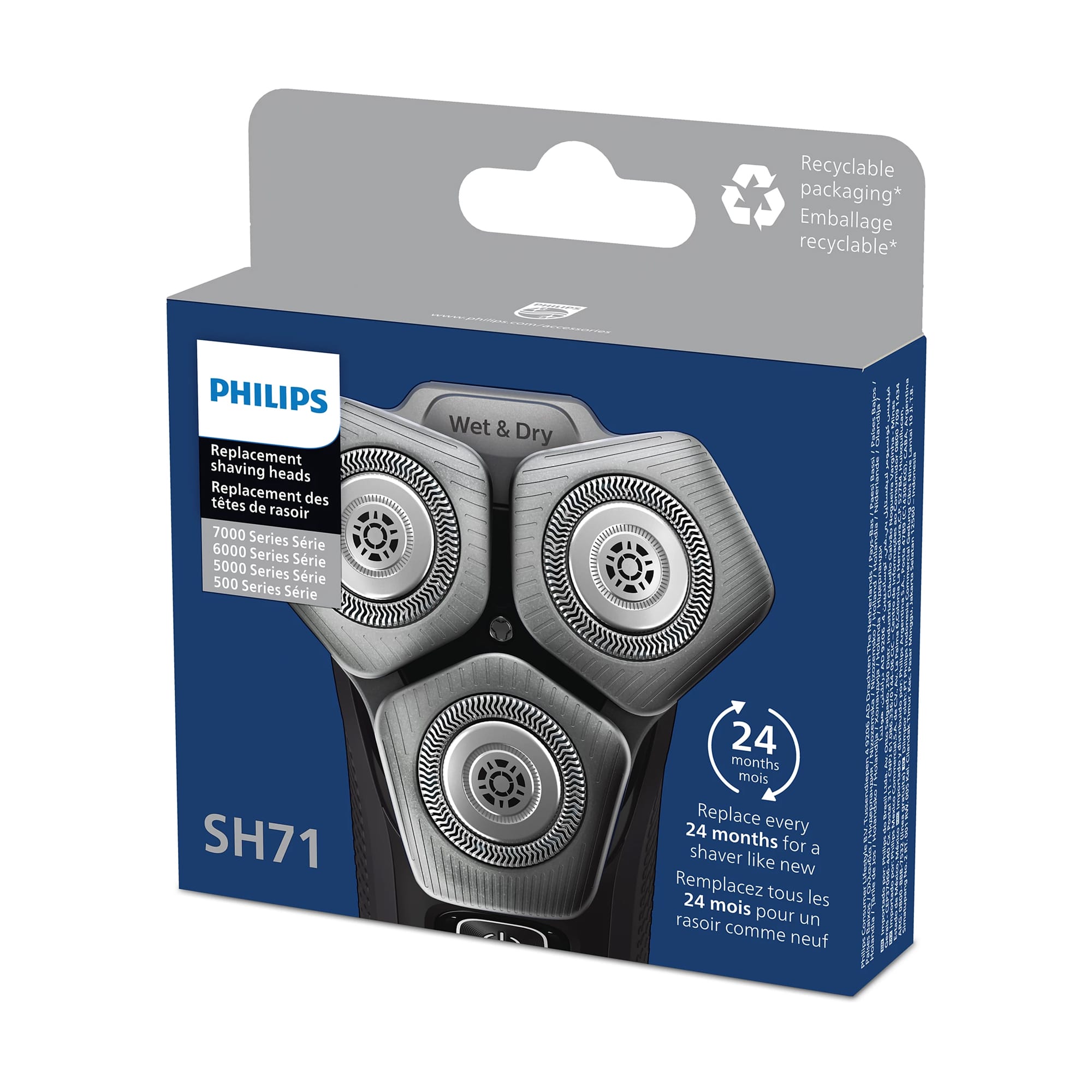 Сменные бритвенные головки Philips Shaver Series 7000, 5000, SH71
