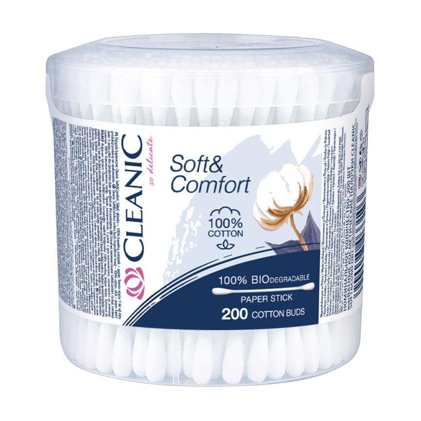Ирина Ватные палочки Cleanic Soft & Comfort, 200 шт photo