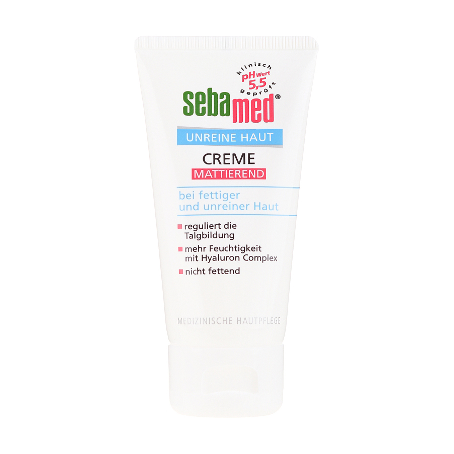 Ірина Уценка! Матирующий крем для кожи лица склонной к акне Sebamed Unreine Haut Mattifying Cream pH 5.5, 50 мл photo