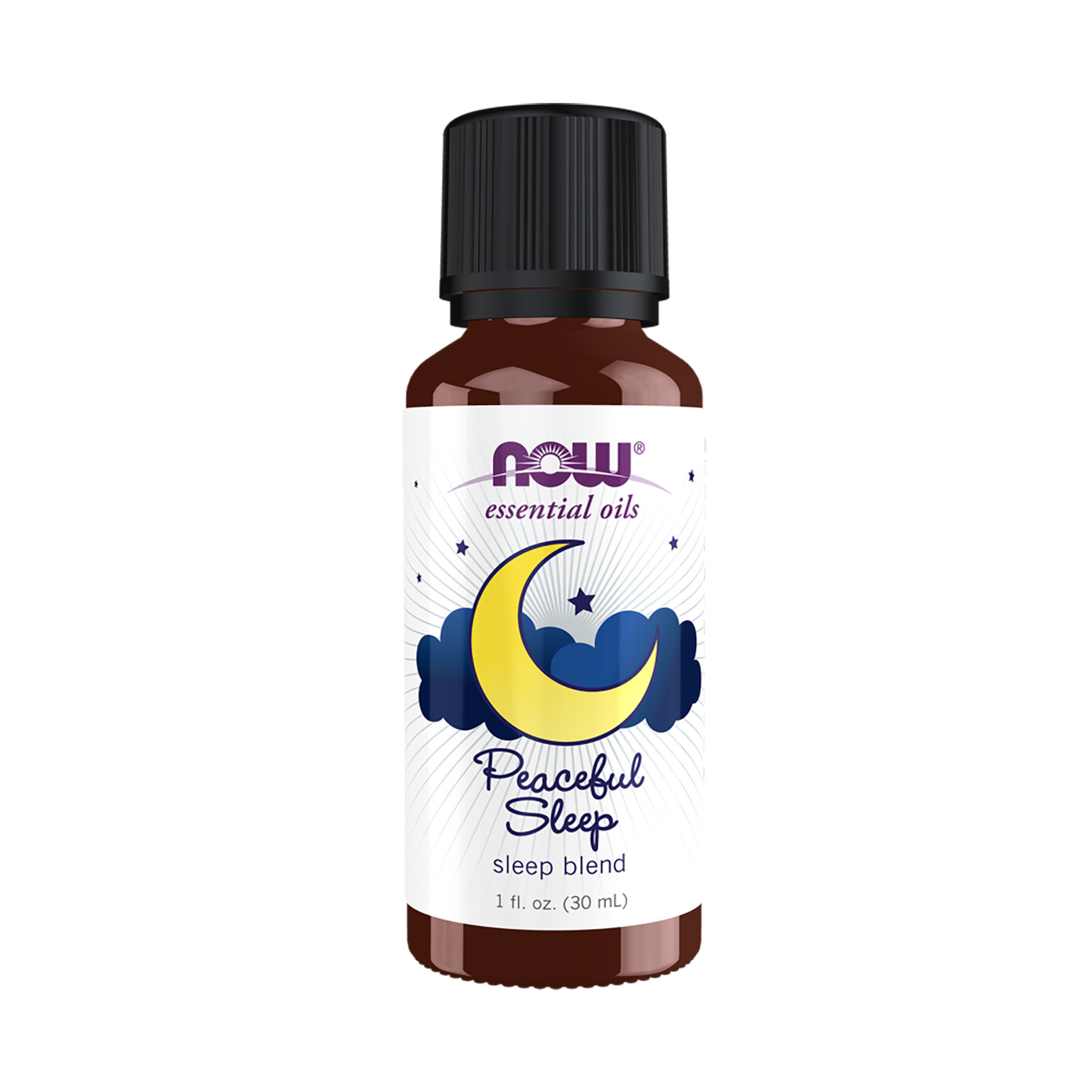 Марія Б. Эфирное масло Now Foods Essential Oils Peaceful Sleep Oil Blend Спокойный сон, 30 мл photo