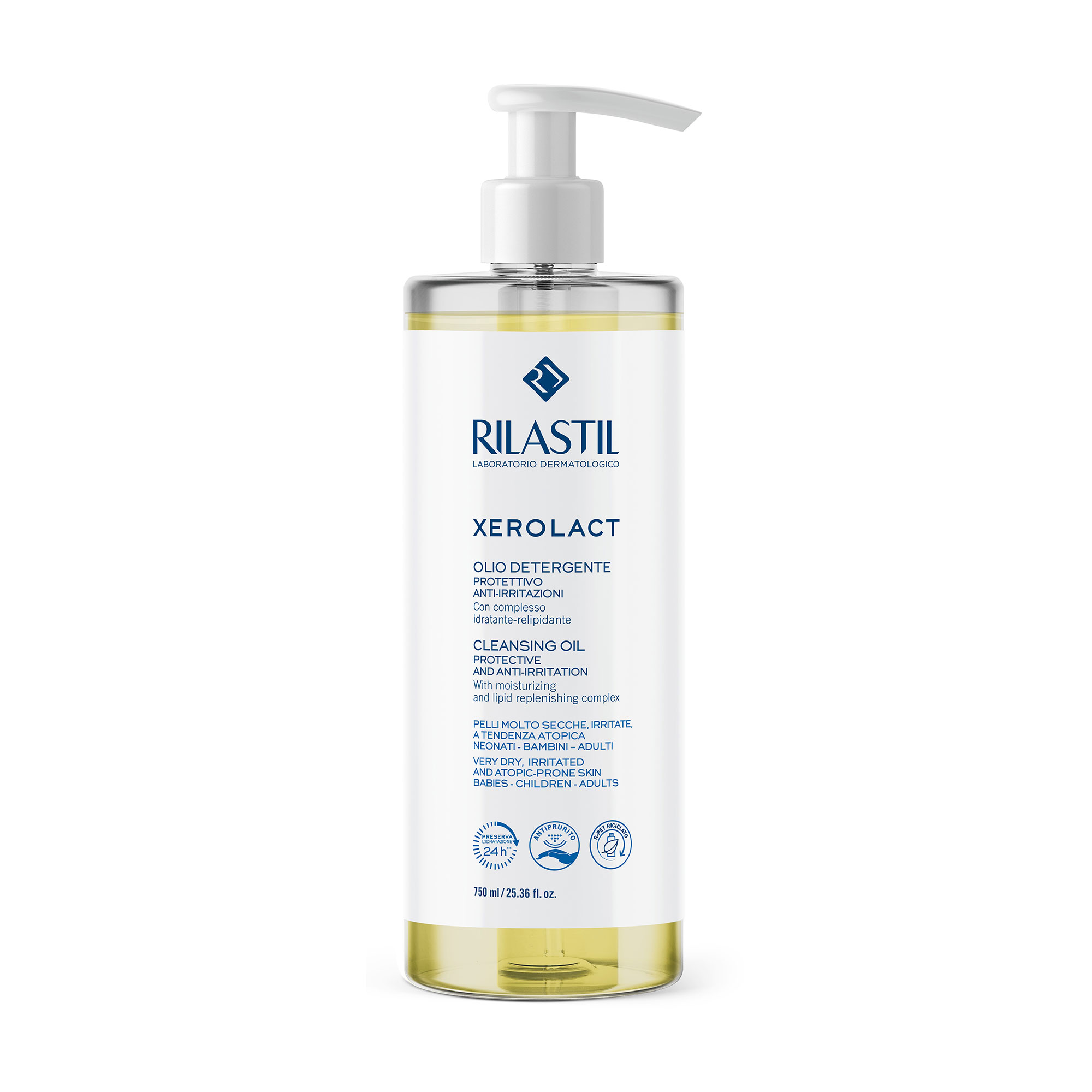 Елена З. Очищающее масло для лица и тела Rilastil Xerolact Cleansing Oil для очень сухой, склонной к раздражению и атопии кожи photo