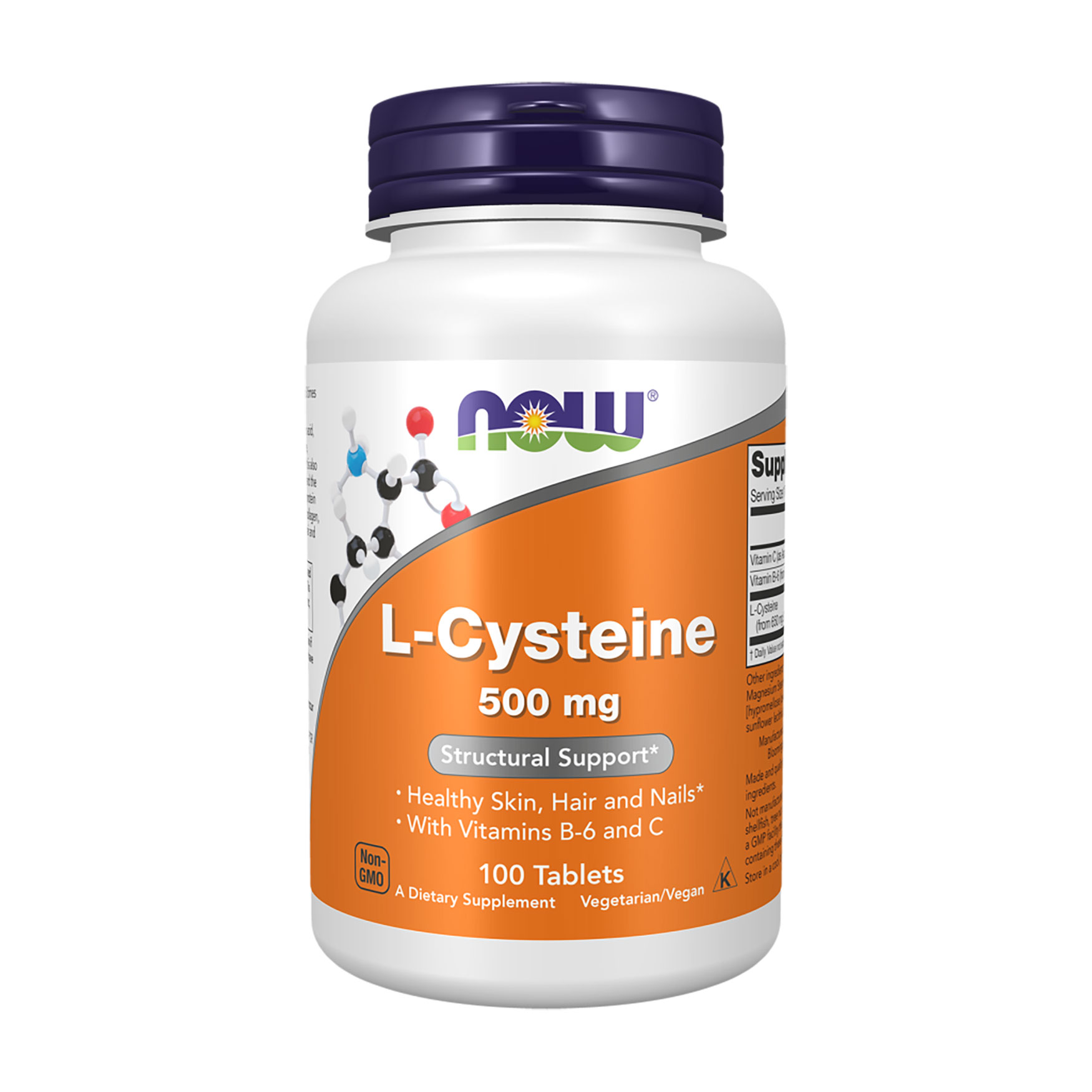 Таня L-Цистеин NOW foods L-Cysteine 500 мг, 100 таблеток photo